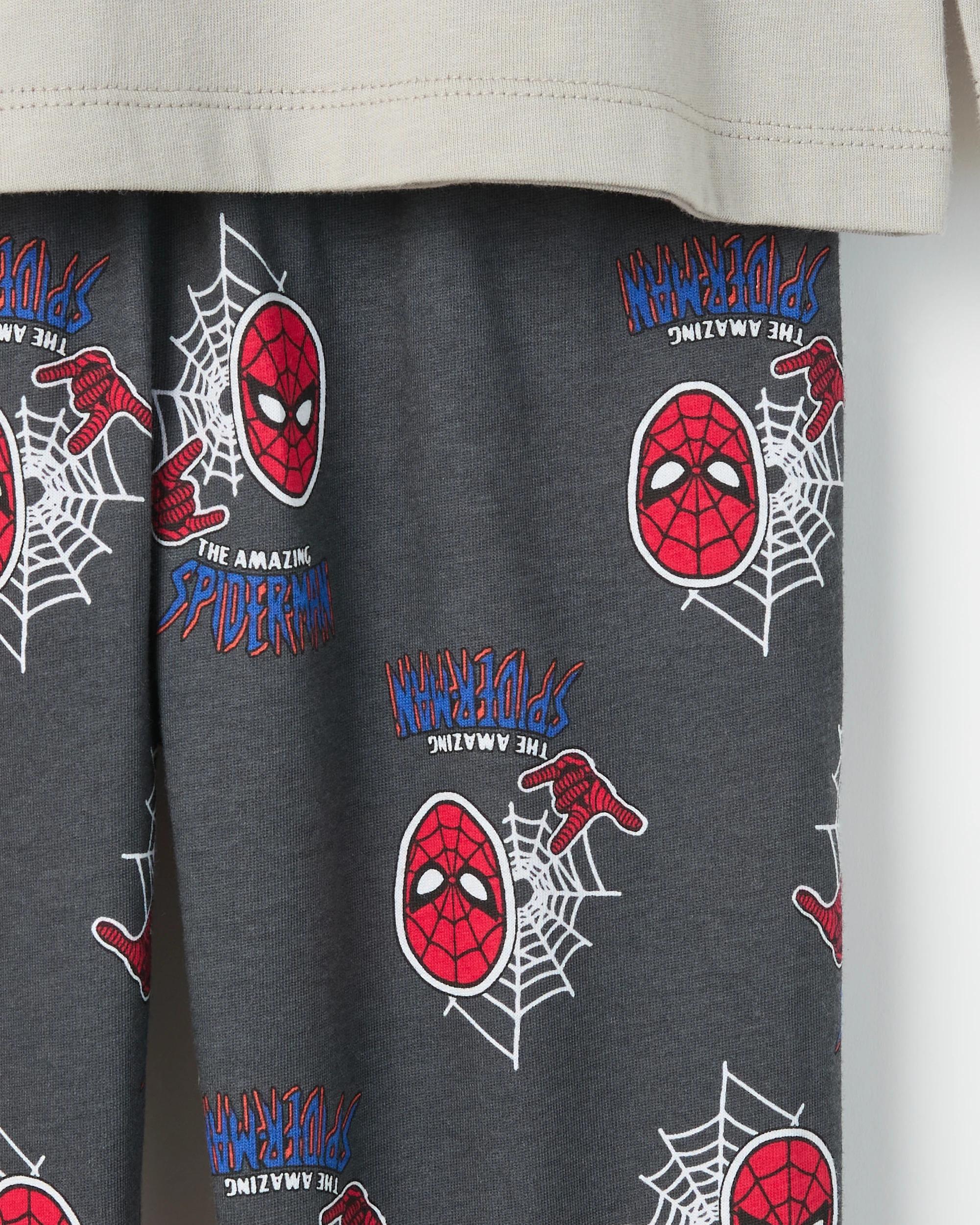 4 Disney Marvel Spider-Man Australian Cotton 2 Pack Younger Boys Pyjama Set SPIDER-MAN, 4 of 6