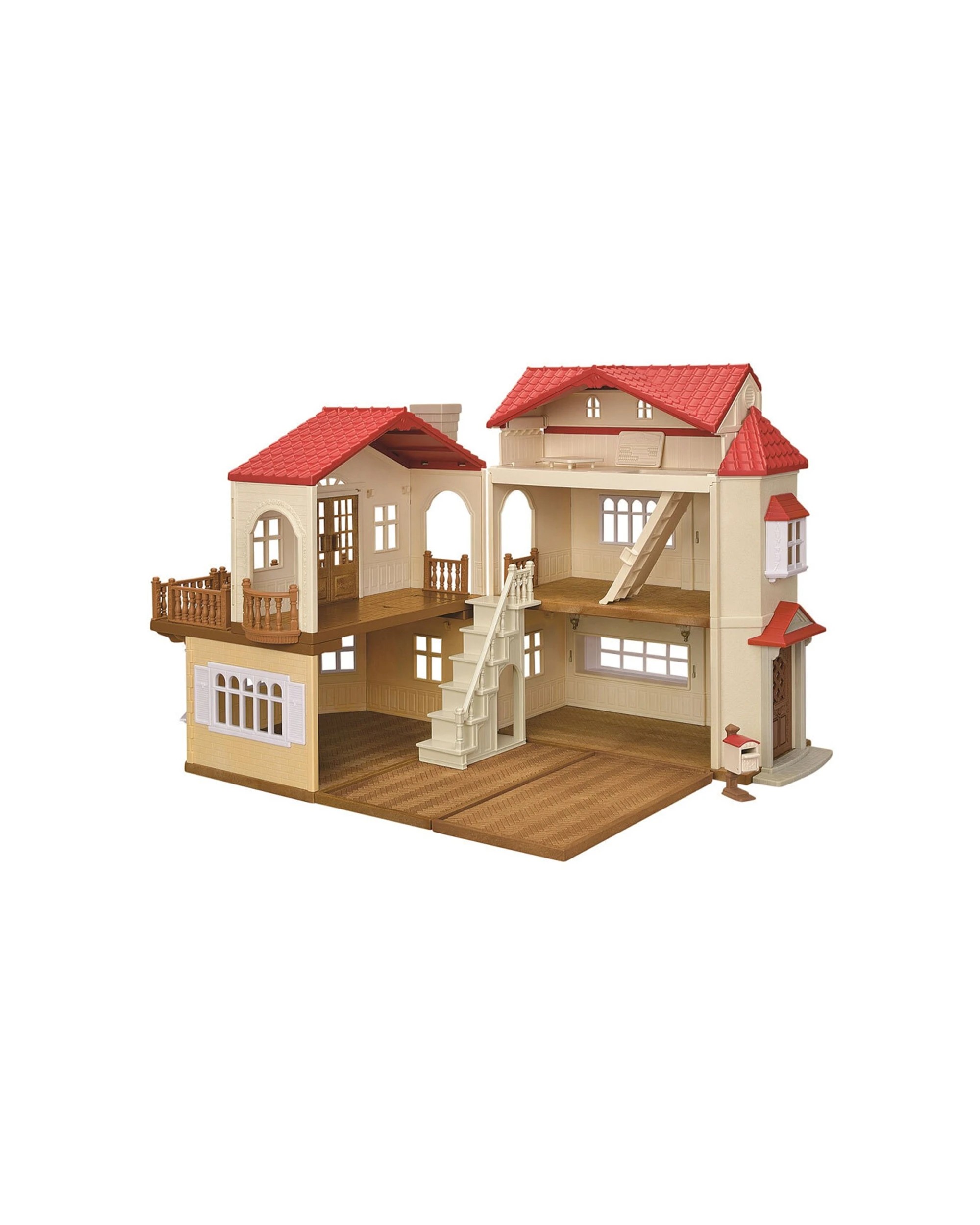 1 Sylvanian Families Roof Country Home With Attic Dollhouse For Kids 3 Years Plus - Red, 1 of 3