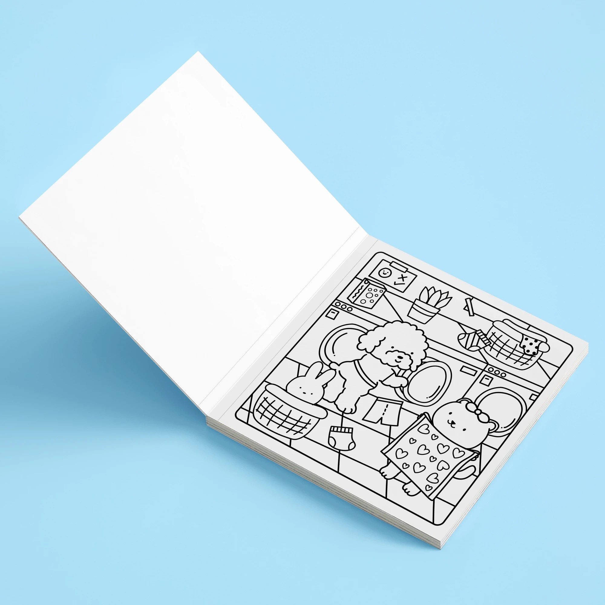 4 Sunny Vibes Happy Street Cute & Bold Colouring Book, 4 of 5