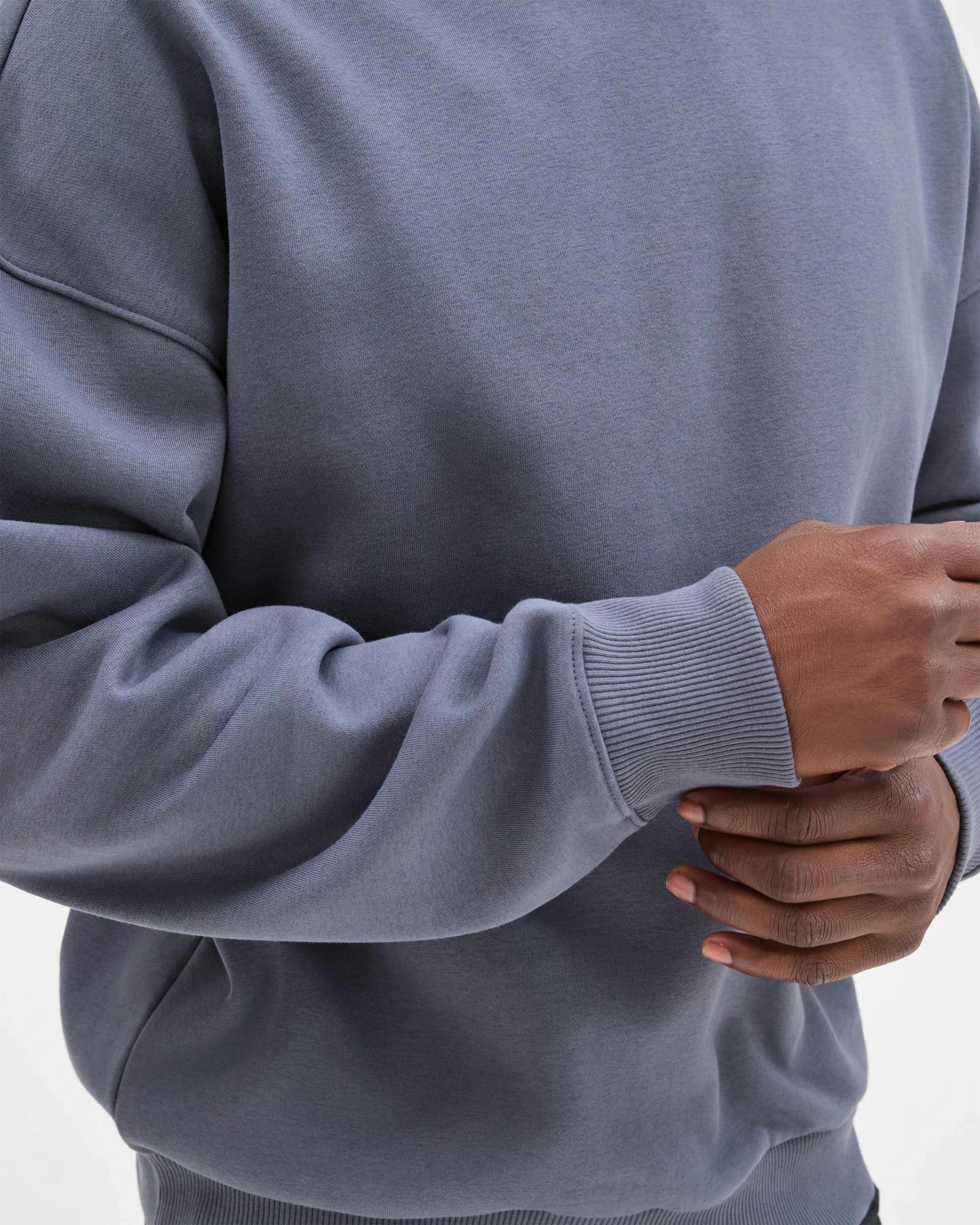 6 Commons Australian Cotton Blend Oversized Heavyweight Sweat Top OMBRE BLUE, 6 of 7