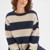 INK NAVY/OATMEAL/PINOT STRIPE