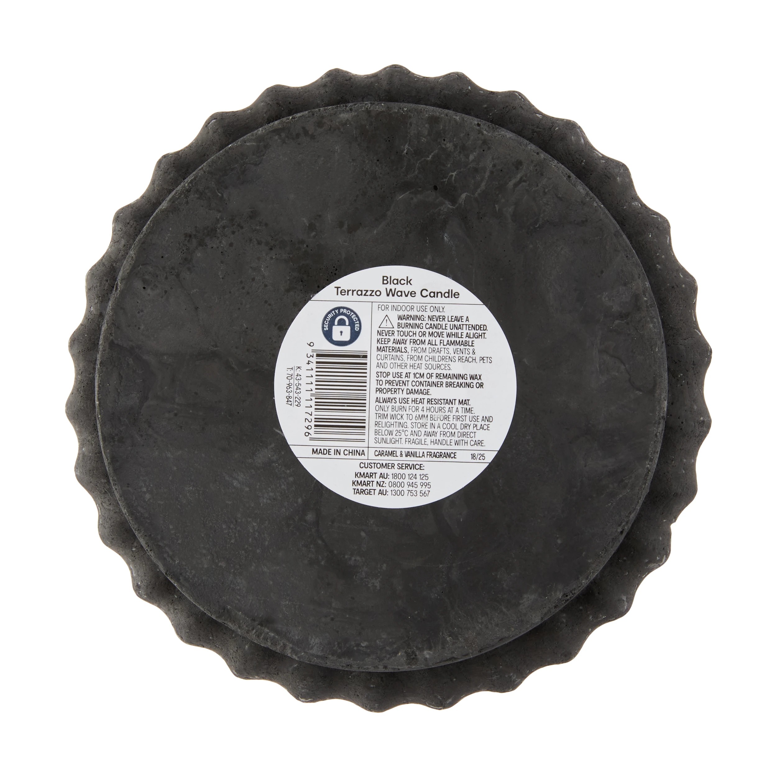 5 Caramel & Vanilla Black Terrazzo Wave Candle, 5 of 5