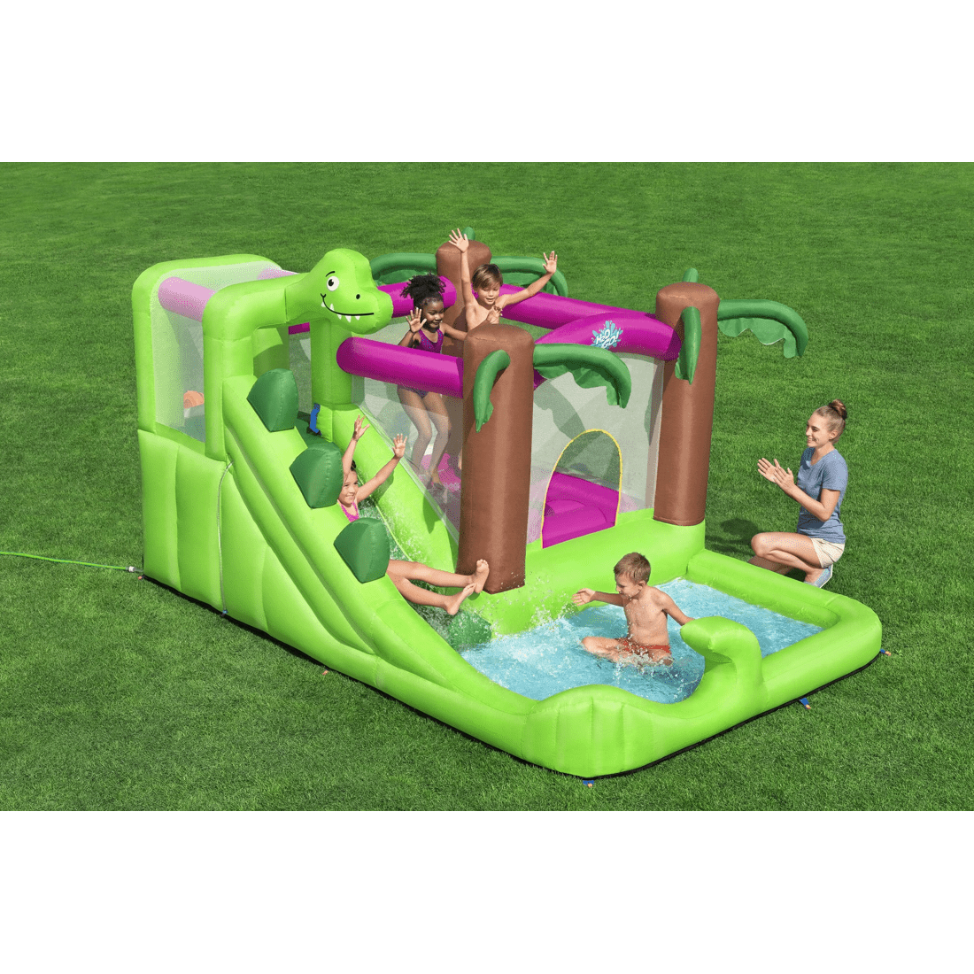 1 Bestway H2O Go! DinoJumper Mega Water Park, 1 of 9