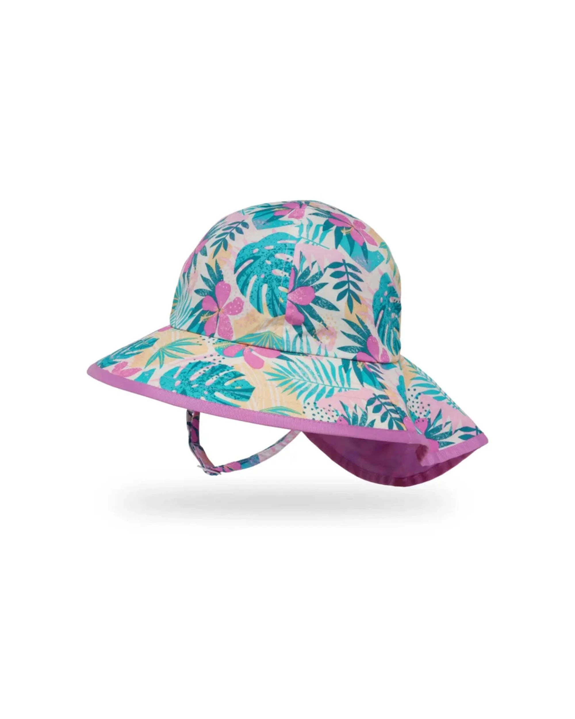 1 Sunday Afternoons Kids Play Hat Baby 6-24 Months UPF 50+ Sun Protection Neck Veil Tropical - Multi, 1 of 1