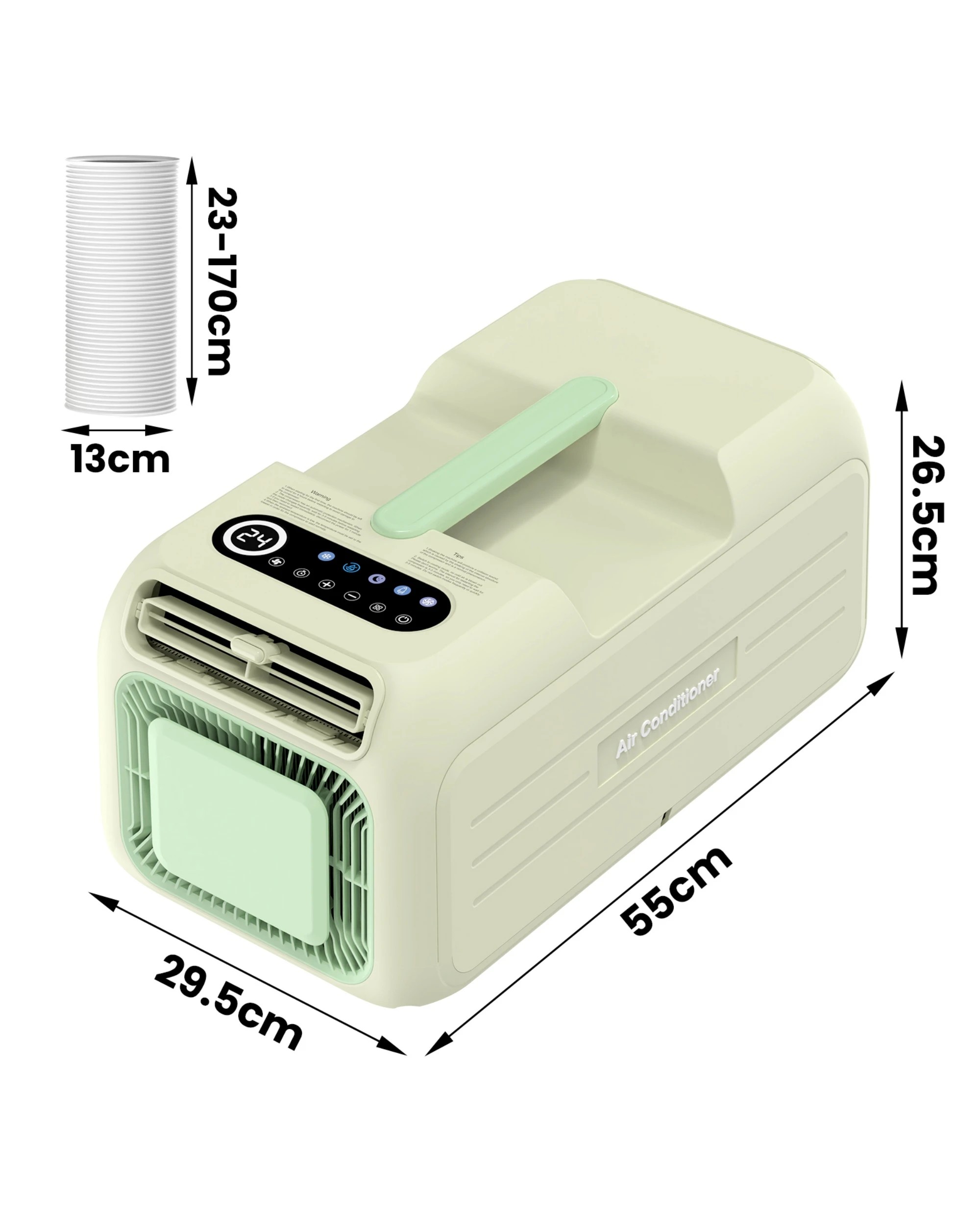2 ADVWIN Portable Air Conditioner 1400W/4800BTU Green, 2 of 7