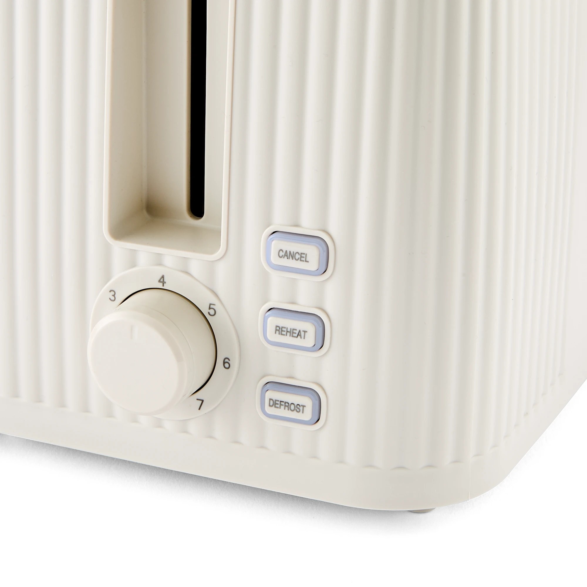 8 4 Slice Toaster Linear - Off White, 8 of 9