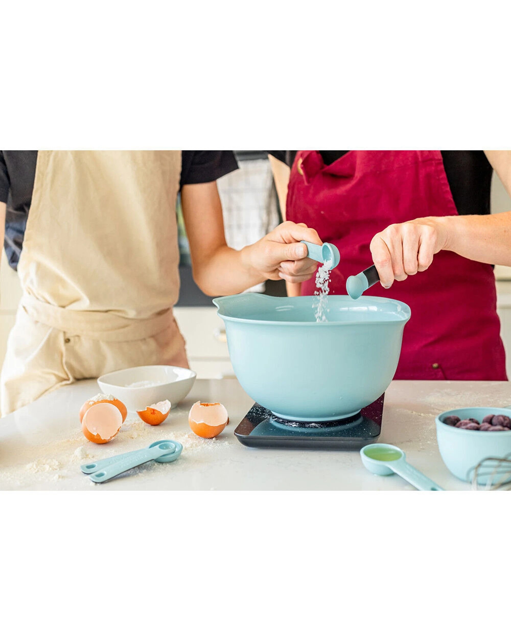 6 KitchenAid 2x 5pc Plastic Measuring Spoon Set Kitchen Cooking Utensils - Blue, 6 of 6