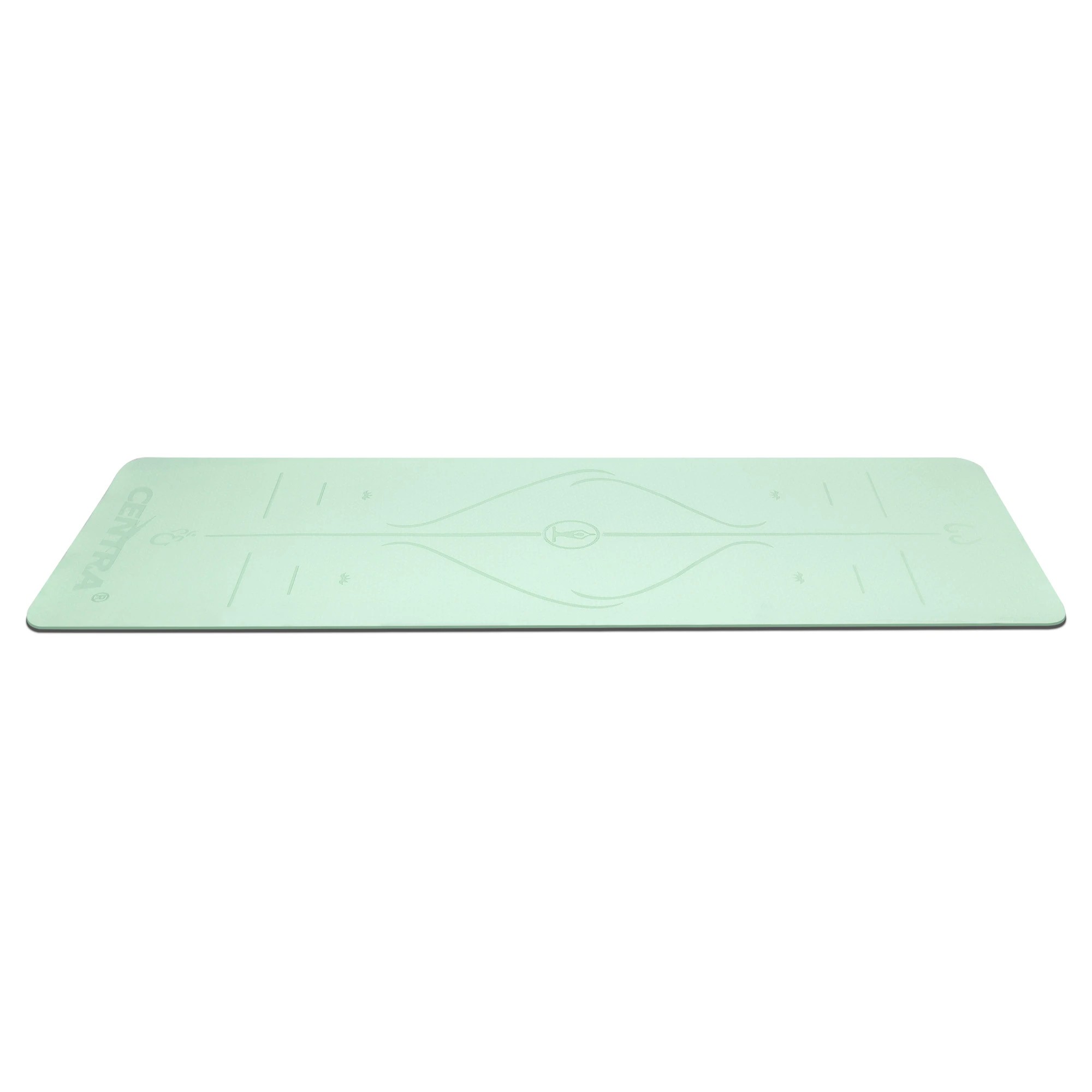 2 Centra 183X61X0.6Cm Yoga Mat In Mint And Dual Colour - Black, 2 of 9