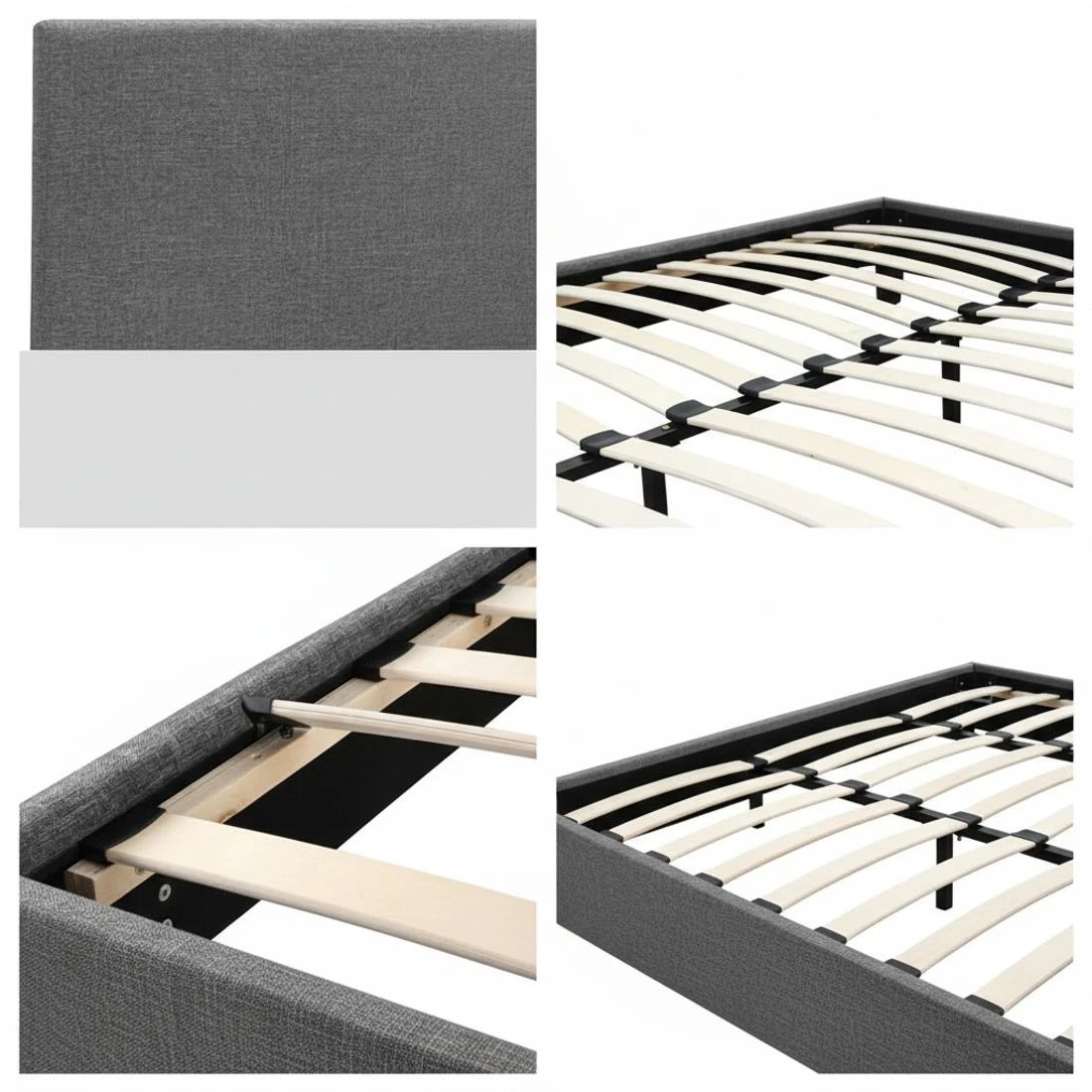 7 Artiss Bed Frame Double Size - Grey, 7 of 10