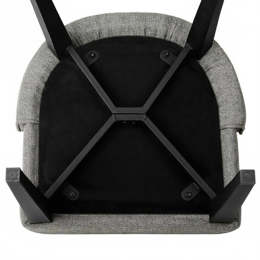 8 Artiss Dining Chairs Set of 2 Linen Fabric - Grey, 8 of 8