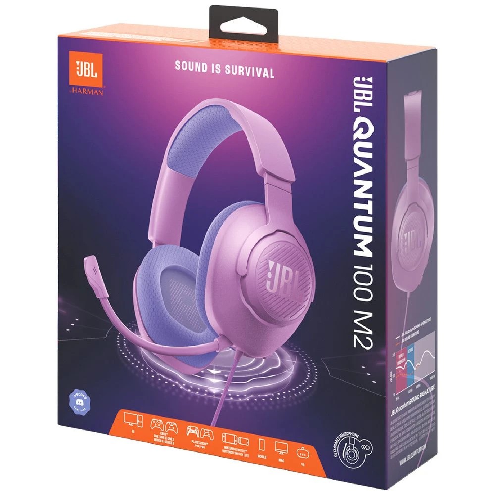 10 JBL Quantum 100 Headset Purple, 10 of 10