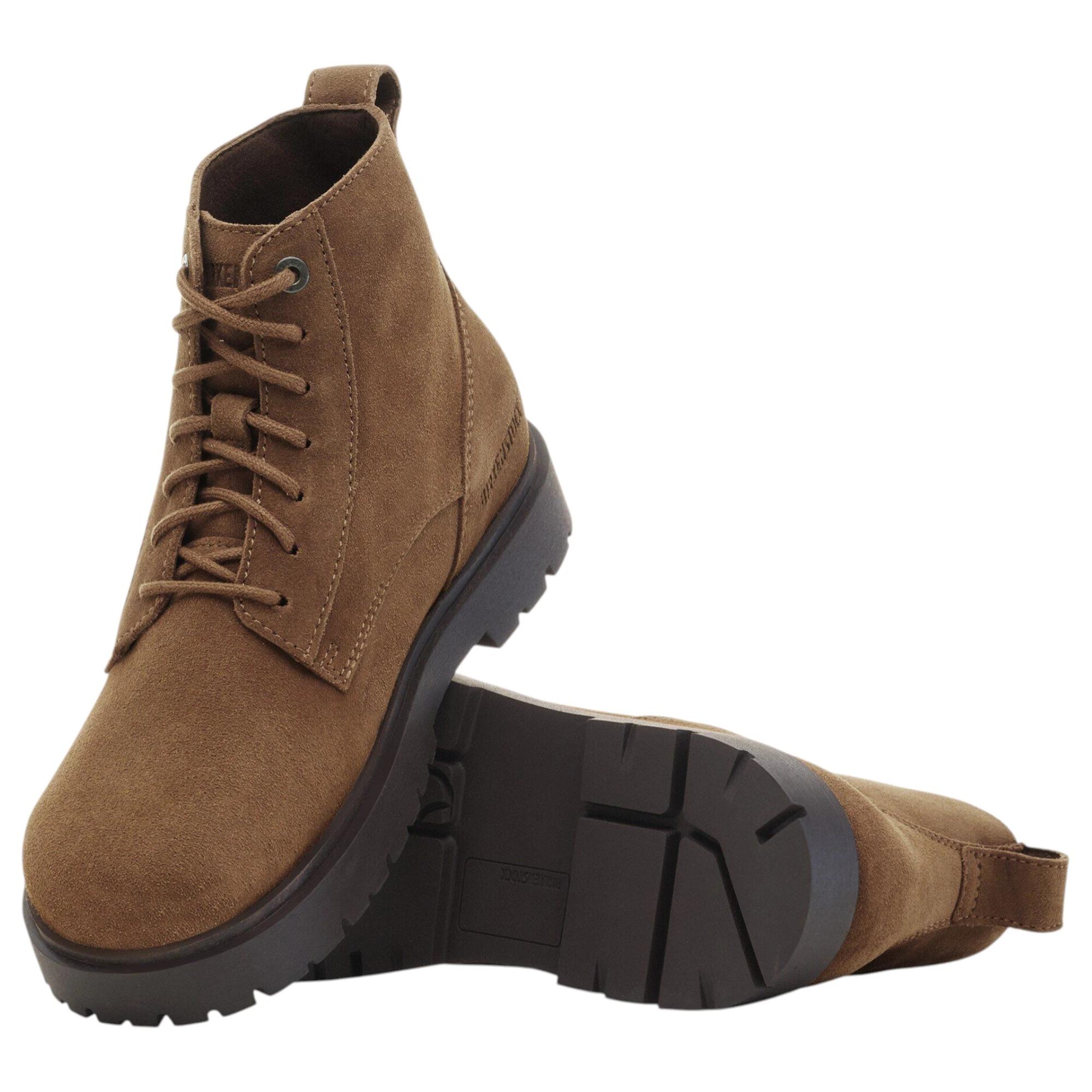 5 Birkenstock Mens Highwood Lace Mid Shoes Suede Leather Boots DARK TEA, 5 of 6