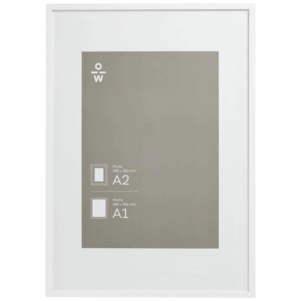 3 Officeworks Poster Frame A1 White, 3 of 4
