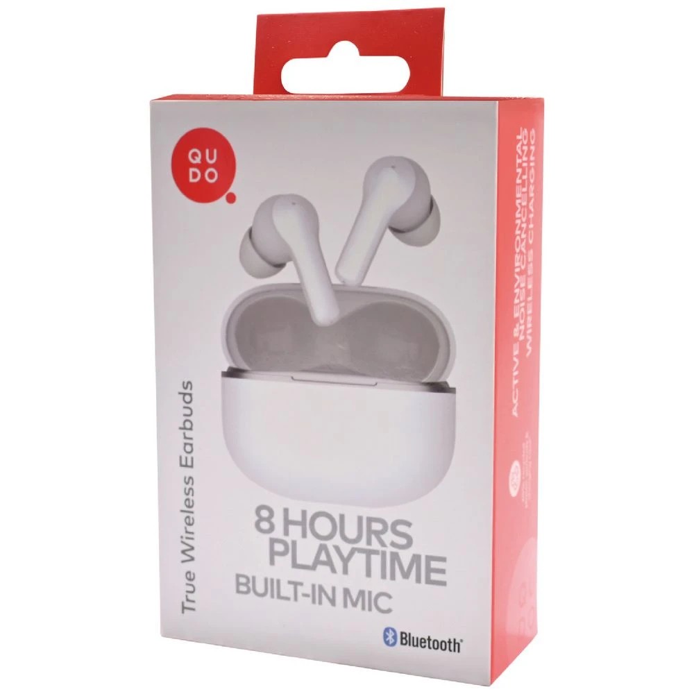 9 Qudo ANC TWS Earphones White, 9 of 9