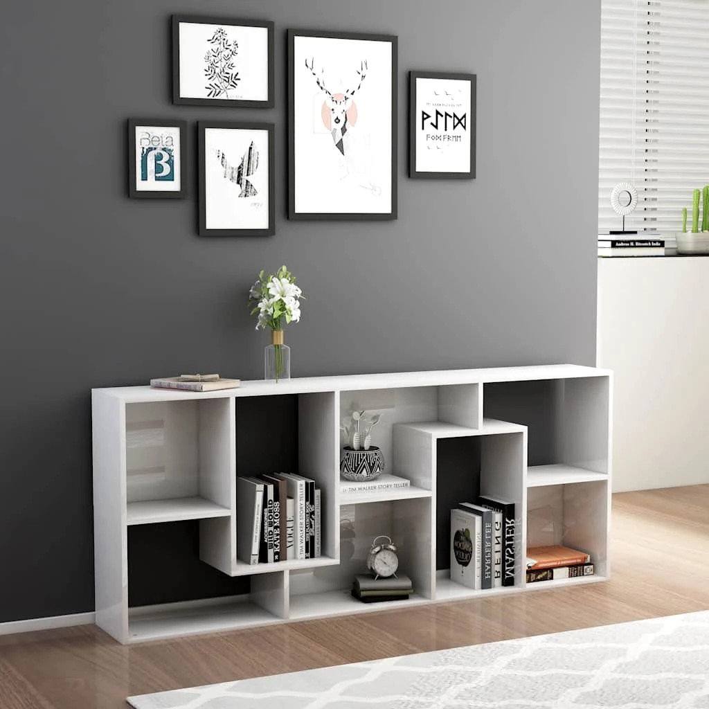 3 vidaXL Book cabinet Ample Storage - White, 3 of 10