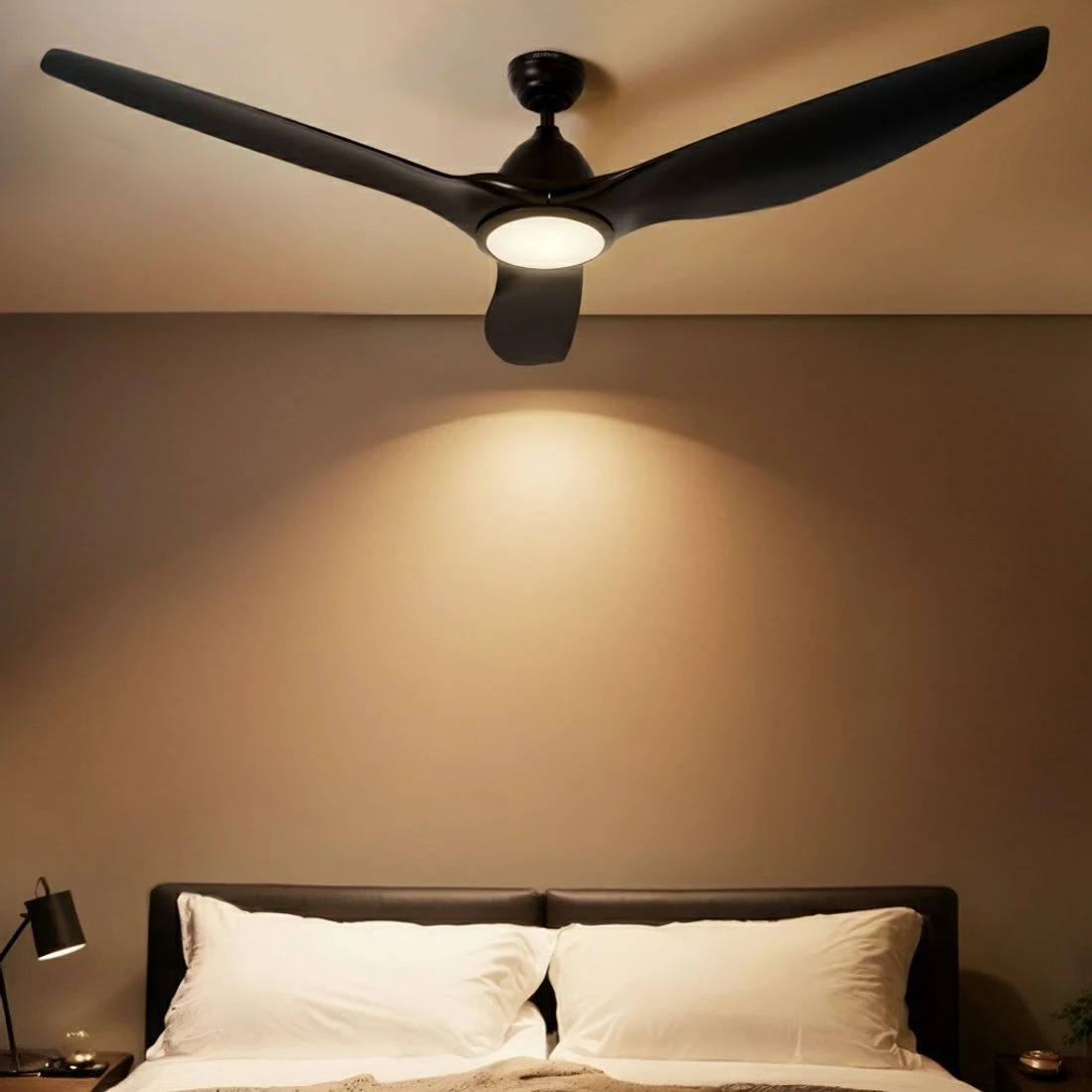 5 Devanti 64 Inch Ceiling Fan DC Motor w/Light w/Remote - Black, 5 of 6