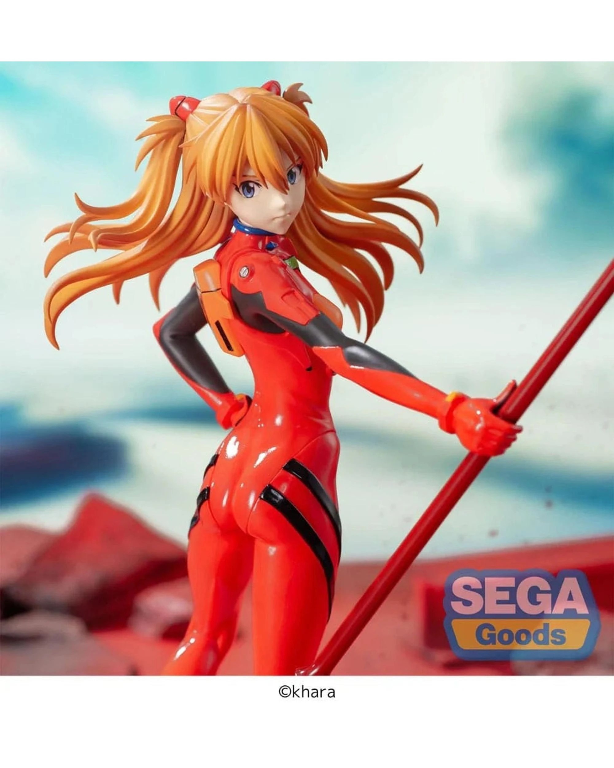 6 SEGA Luminasta Rebuild of Evangelion Asuka Shikinami Langley x Spear of Cassius Figure, 6 of 7