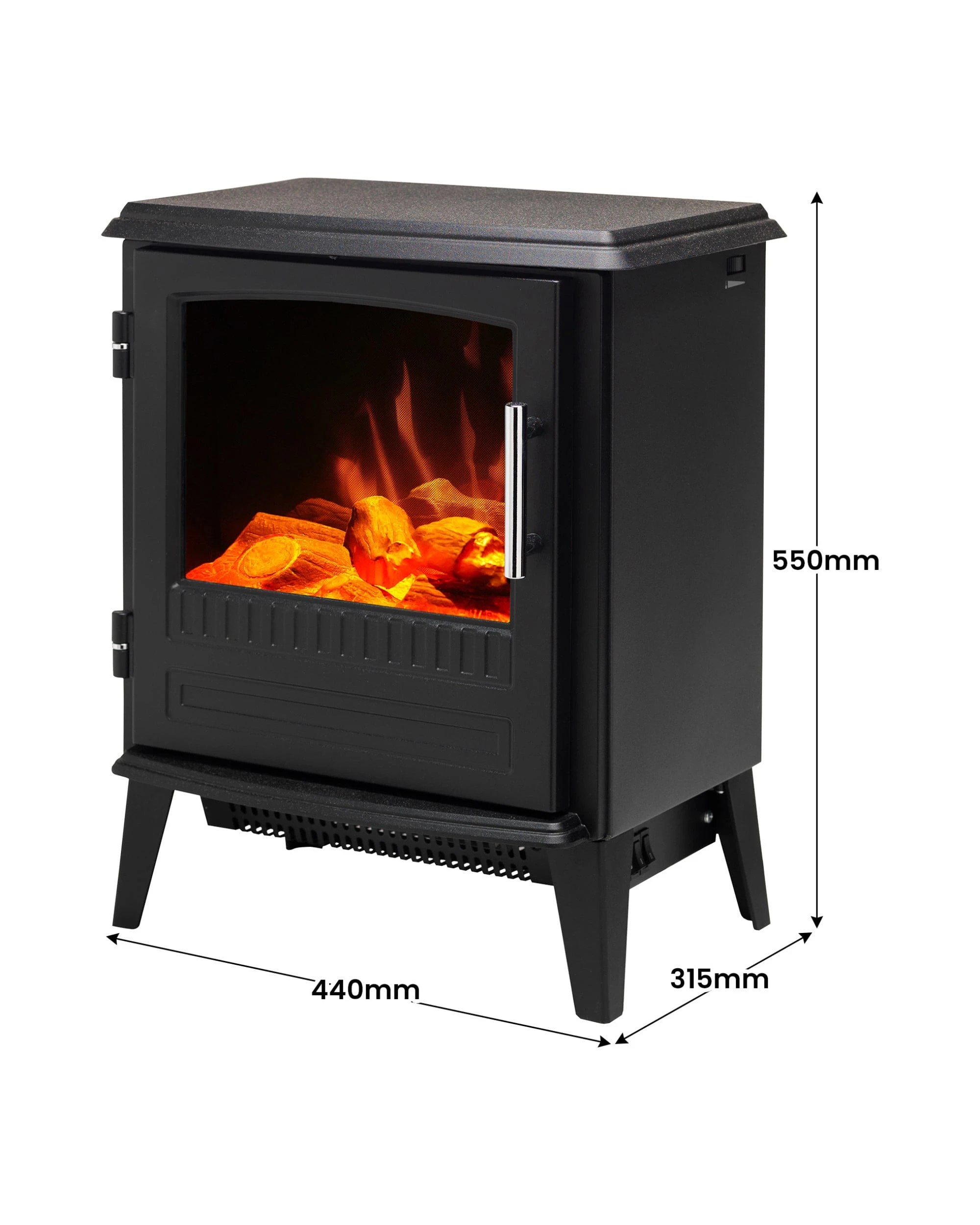 3 Dimplex 2kW Bari Portable Electric Stove - Black, 3 of 8