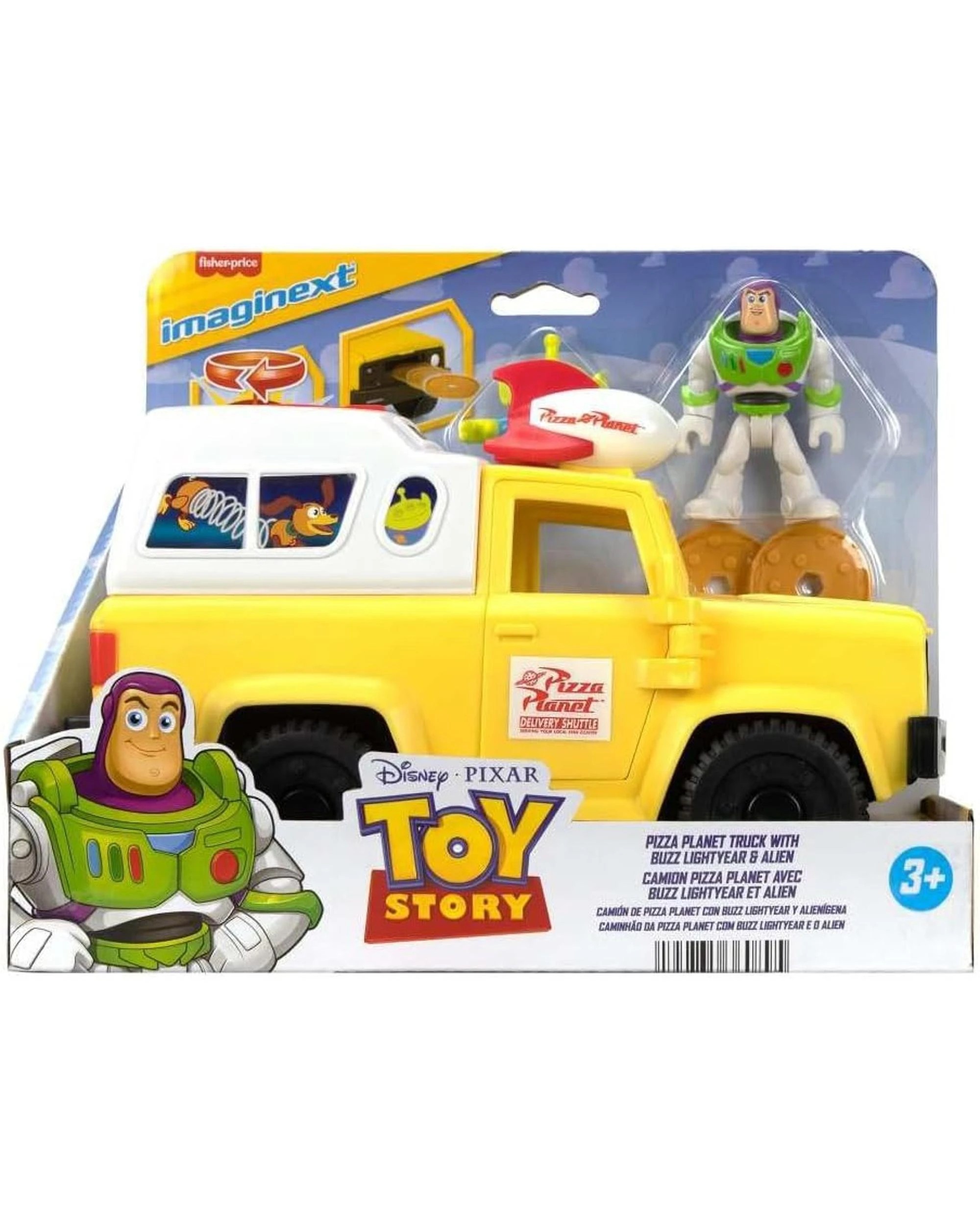 10 Fisher-Price Imaginext Disney Pixar Toy Story Buzz and Pizza Planet Truck Disc Launcher Vehicle, 10 of 10