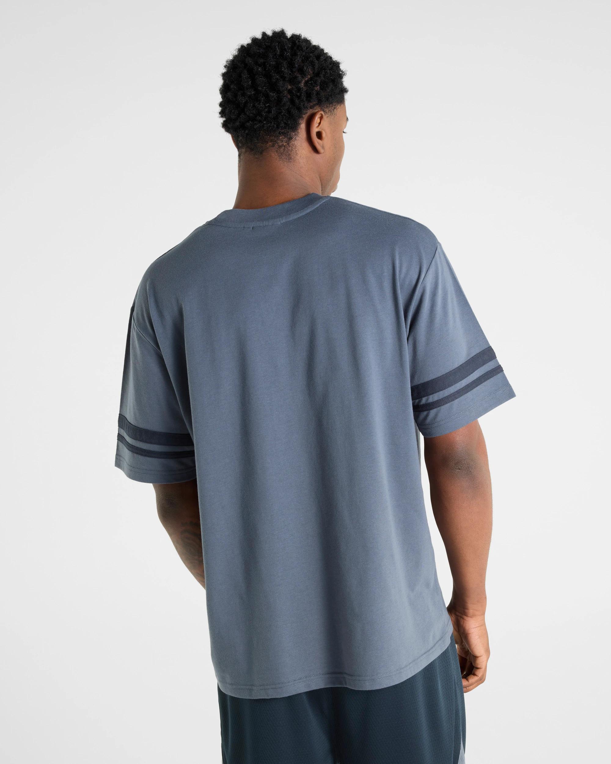 2 Varsity Short Sleeve T-shirt - Lonsdale London BLUE, 2 of 5