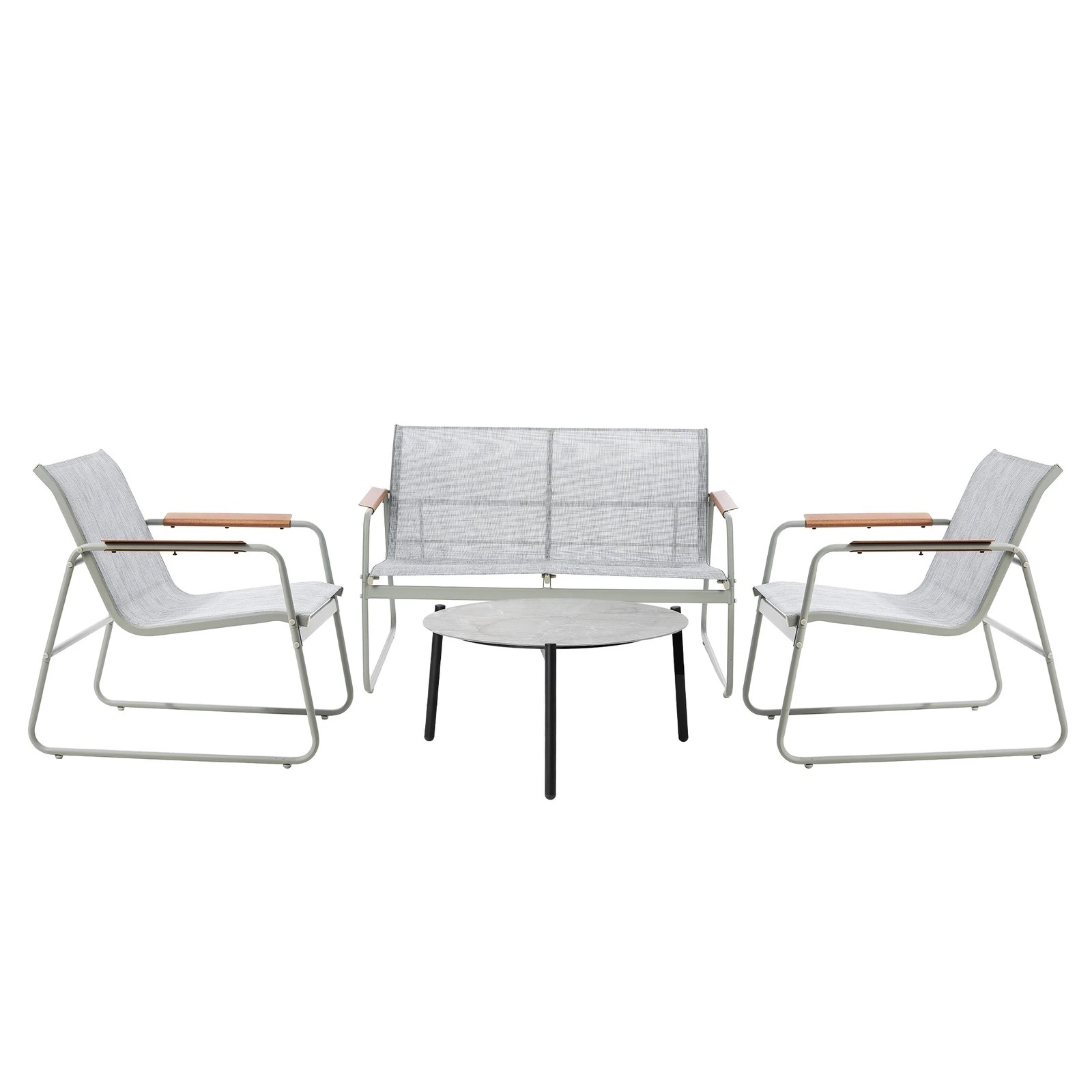 6 Livsip Outdoor Lounge Setting 4 Seater Furniture Patio 70cm Coffee Table Garden - Multi, 6 of 9