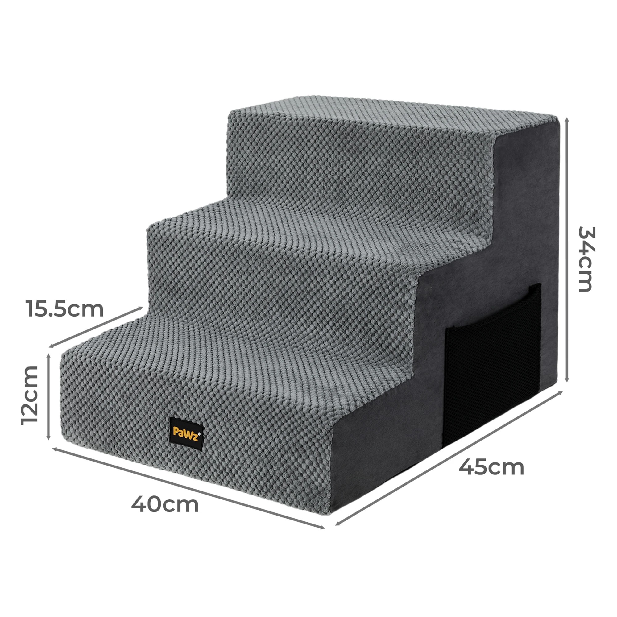 3 Pawz Dog Ramp Pet Foam Steps 3 Stairs, 3 of 9