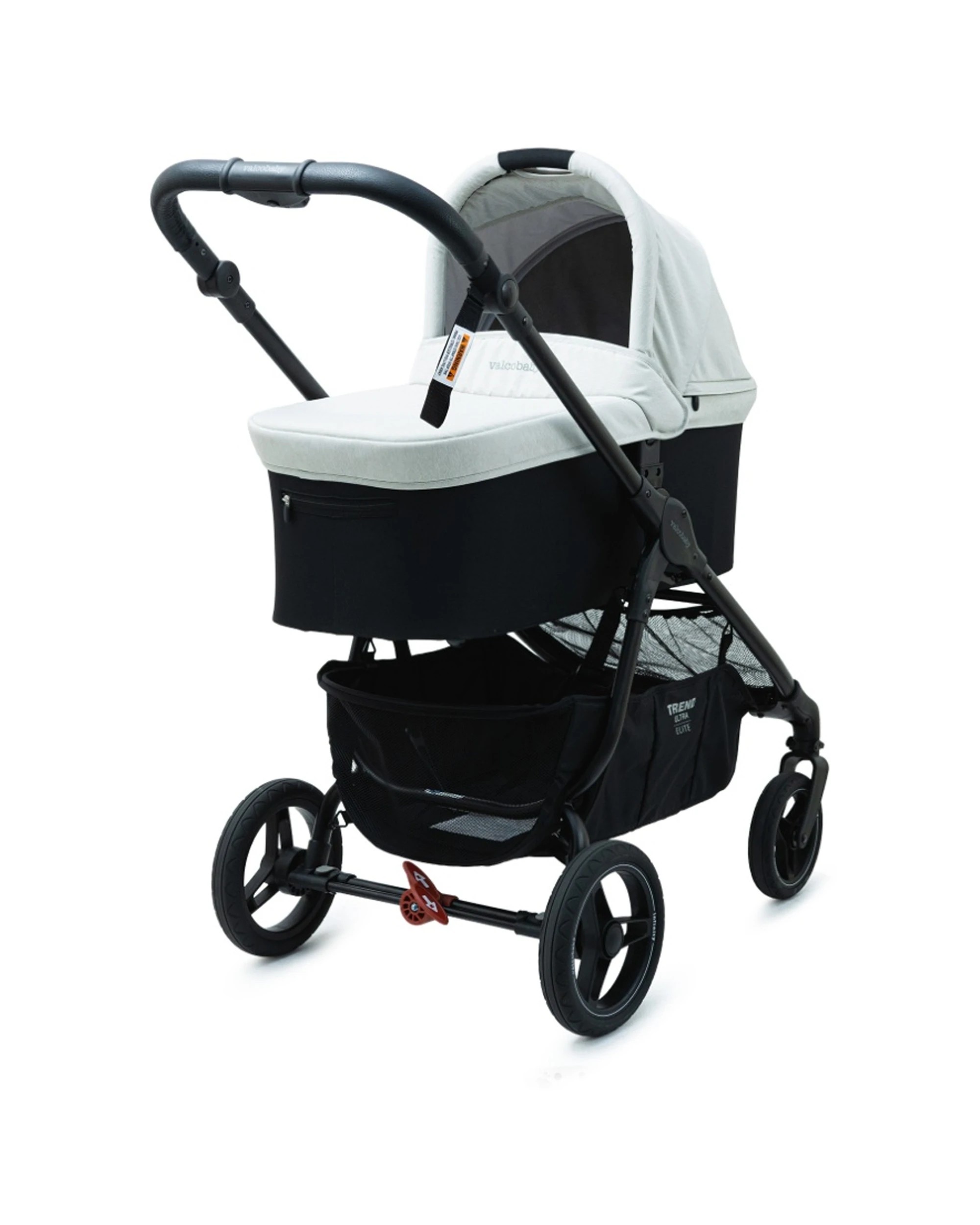 2 Valcobaby Trend 4 Ultra Pram Stroller Bassinet Adjustable Hood Security - Grey, 2 of 4