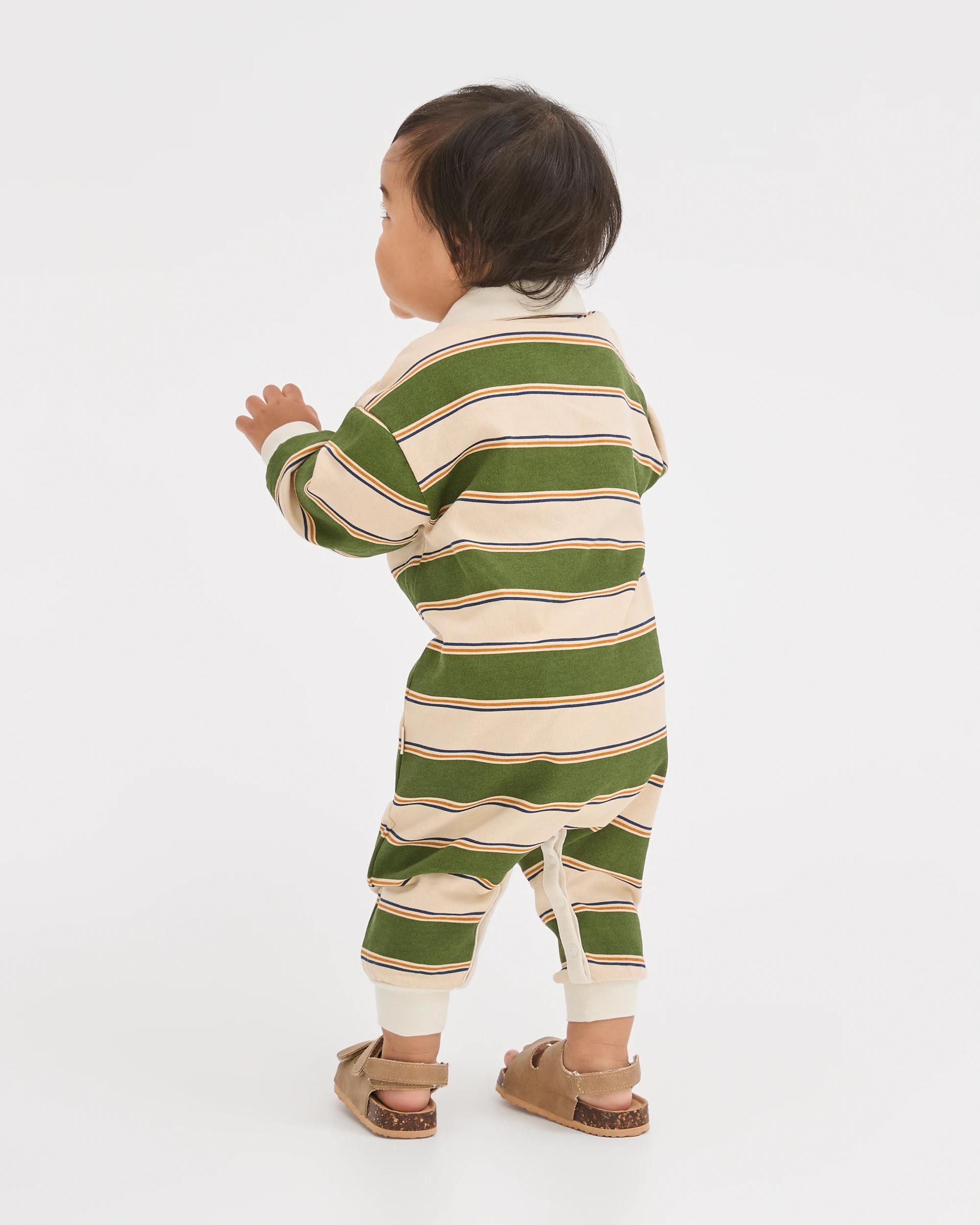 2 Bonds Baby Rugby Onesie RETRO FOREST, 2 of 5