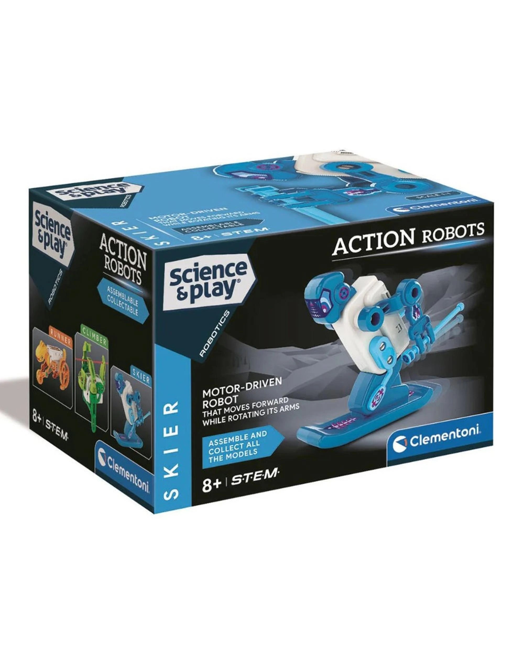 1 Clementoni Science and Play Action Robots Skier, 1 of 3