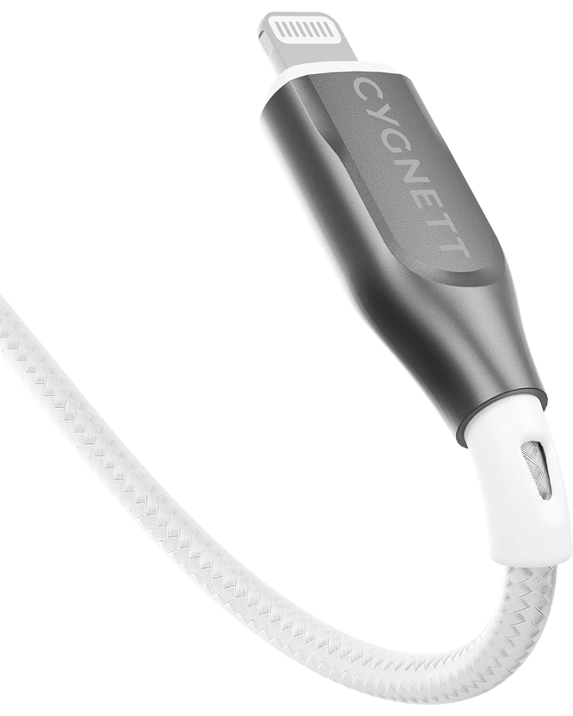 5 Cygnett Armoured USB-A to 8-Pin Cable For iPhone 3m - White, 5 of 5