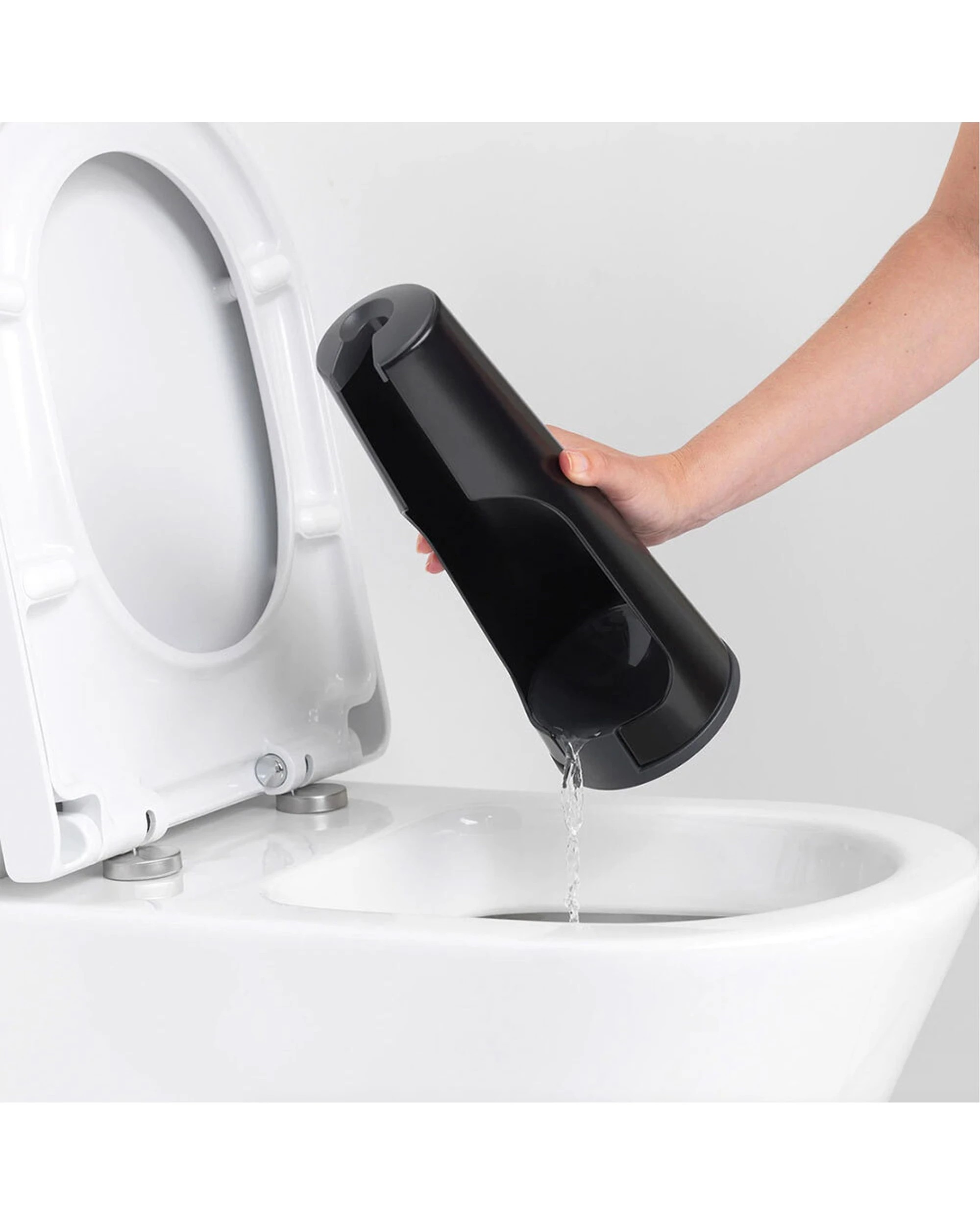 5 Brabantia Toilet Brush And Holder Discreet Corrosion Resistant Stable Base - Black, 5 of 5