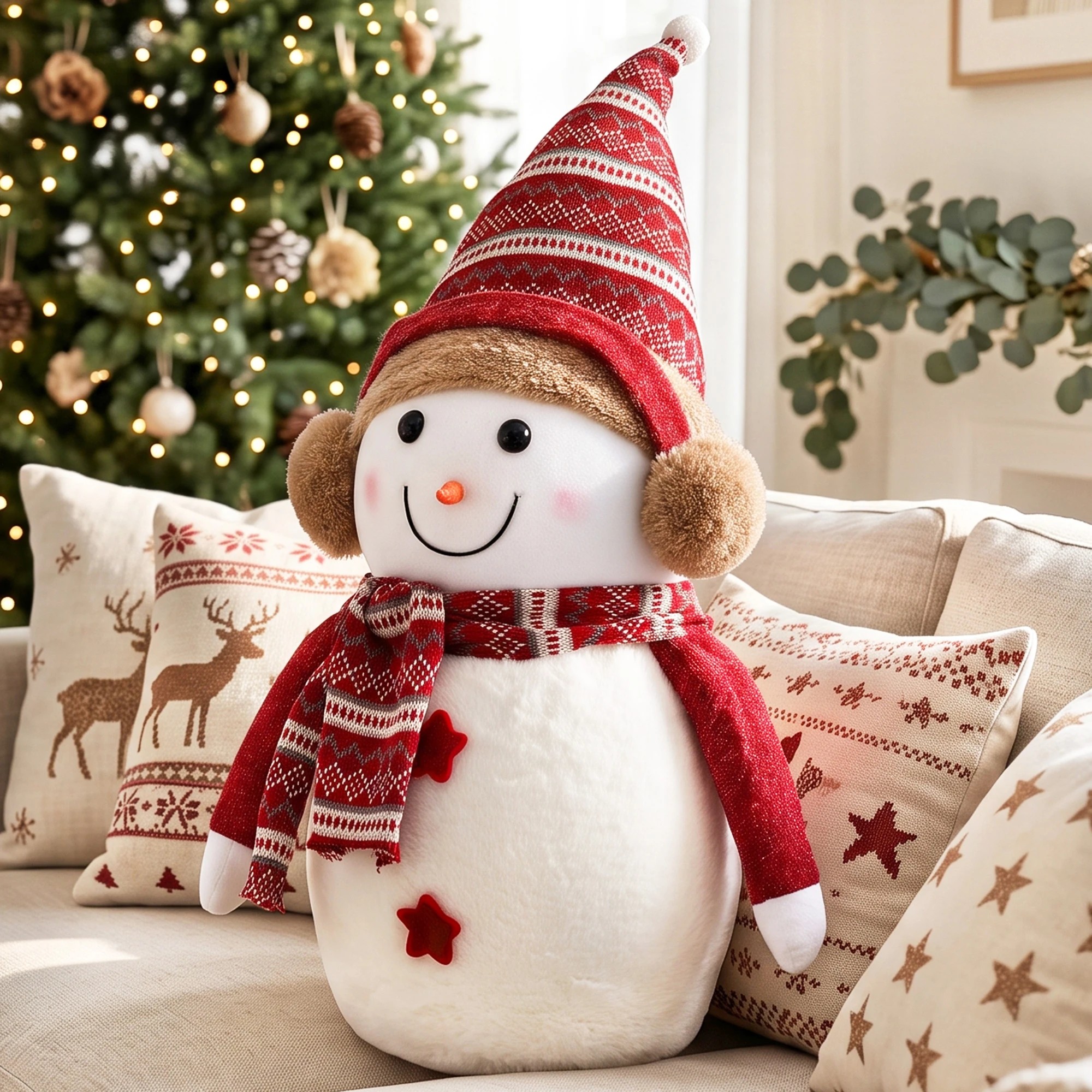 7 Jingle Jollys Christmas Snowman Handicraft Ornaments Party Decorations - Multi, 7 of 7