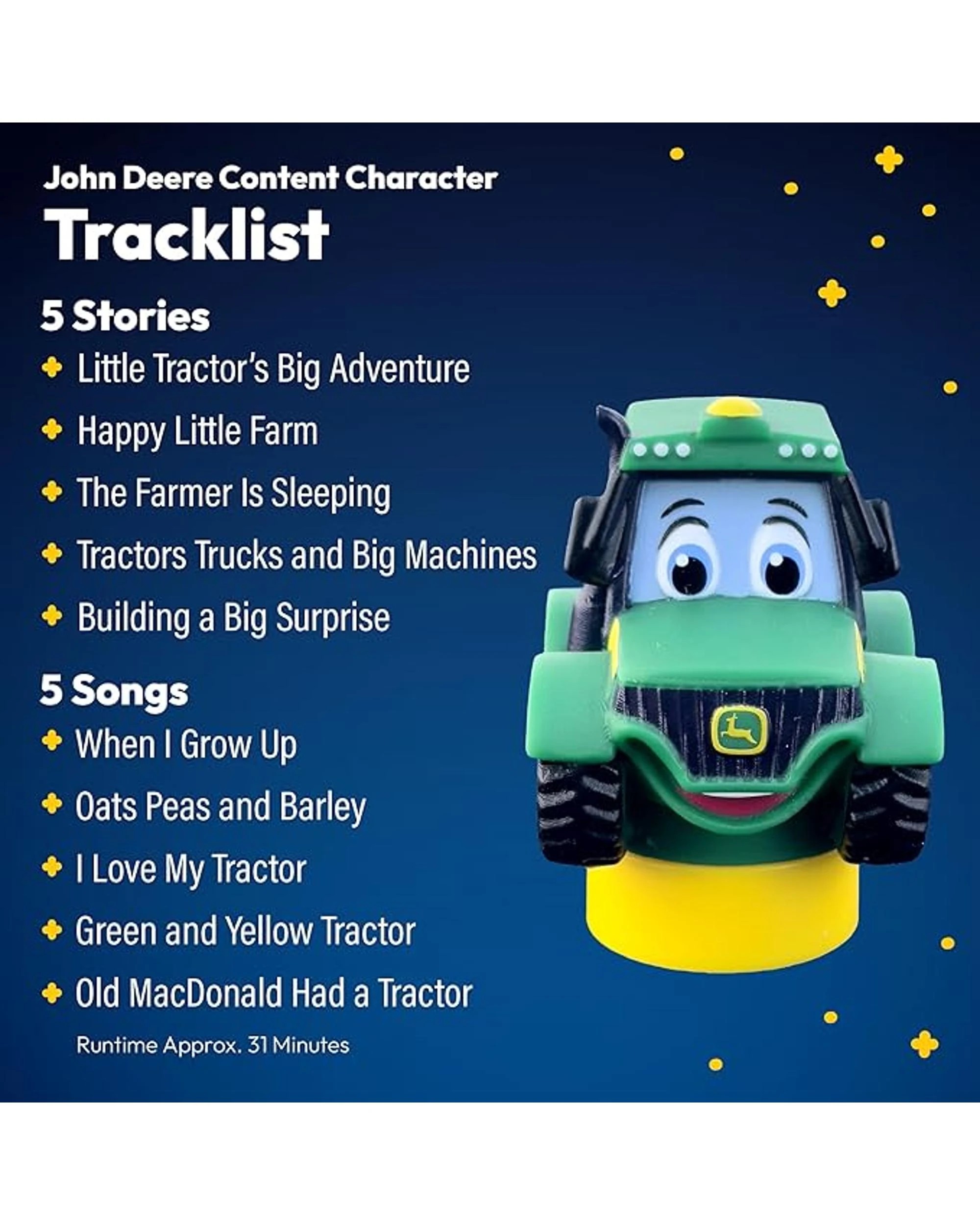 4 Luna Storytime Projector John Deere Tractor Content Character, 4 of 7