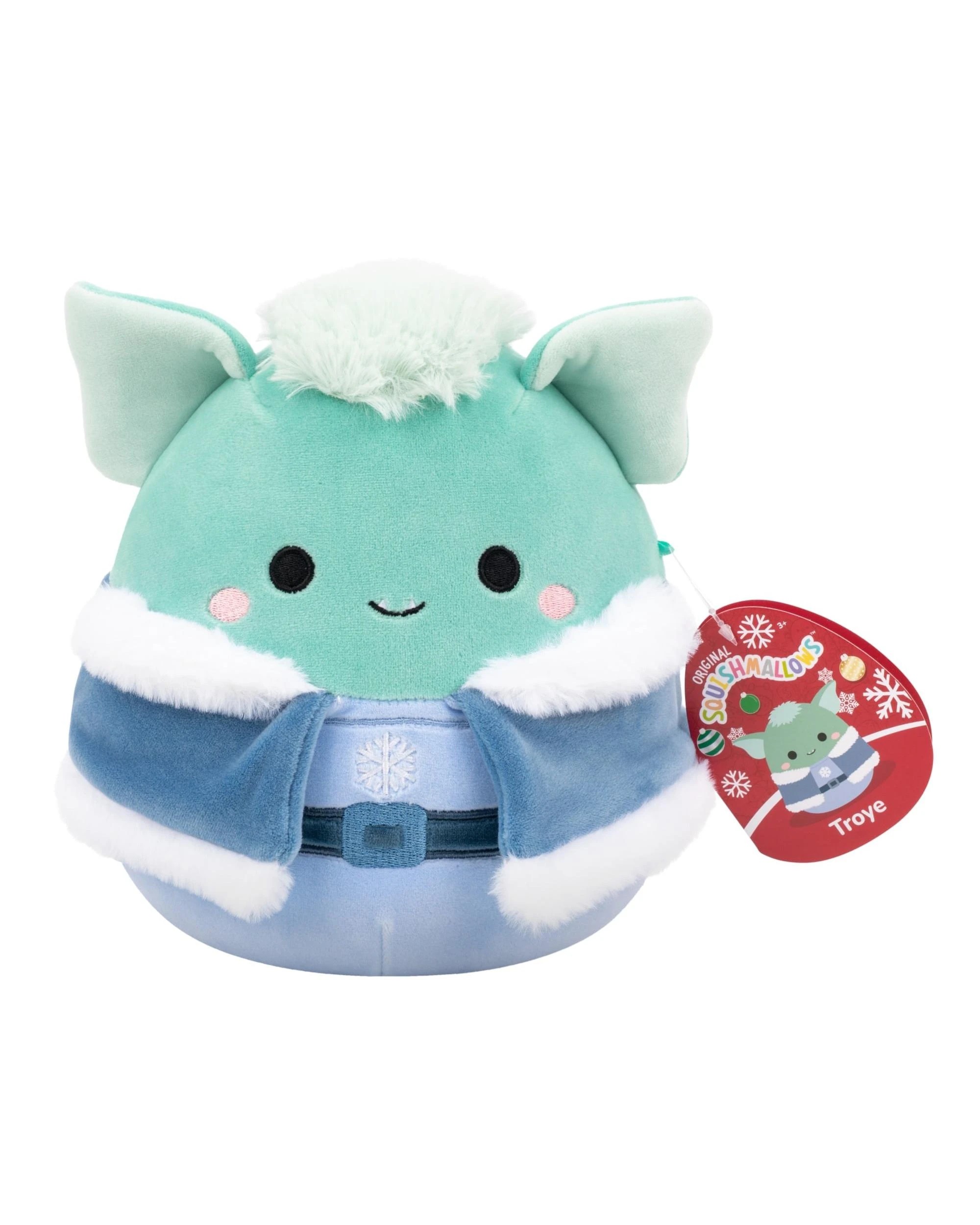 1 Squishmallows Christmas Troye the Troll with Winter Coat 7.5 inch Plush, 1 of 6