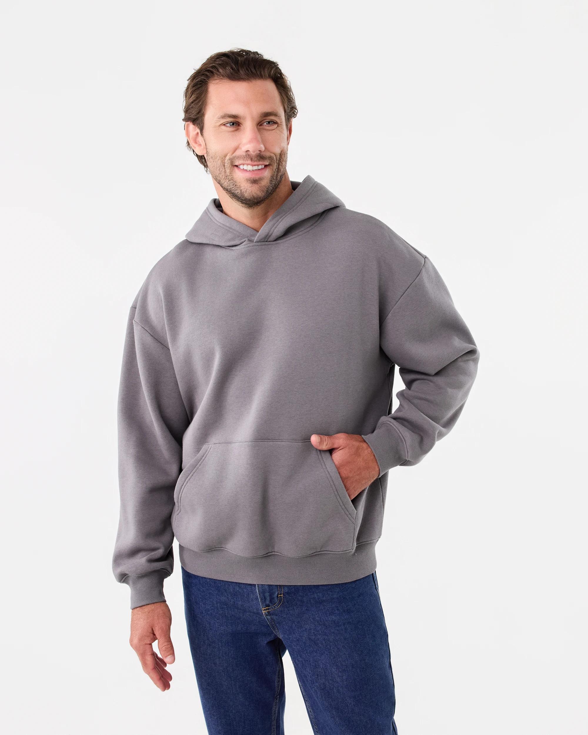 1 Relaxed Core Hoodie Gry Seal, 1 of 6