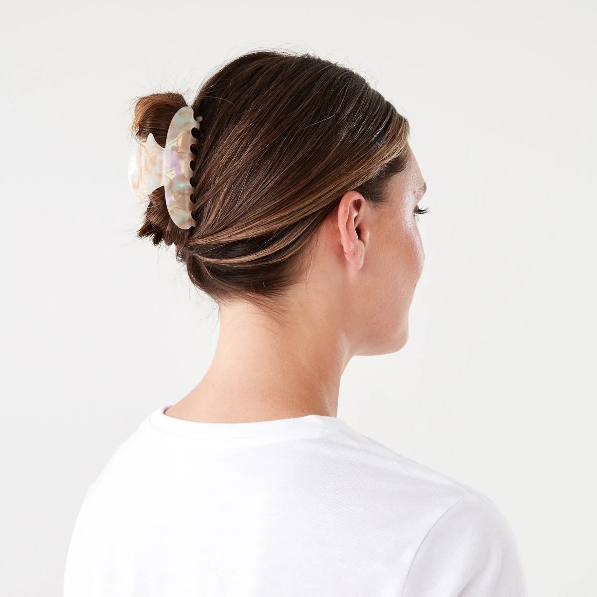 3 Cream Shell Claw Hair Clip, 3 of 4
