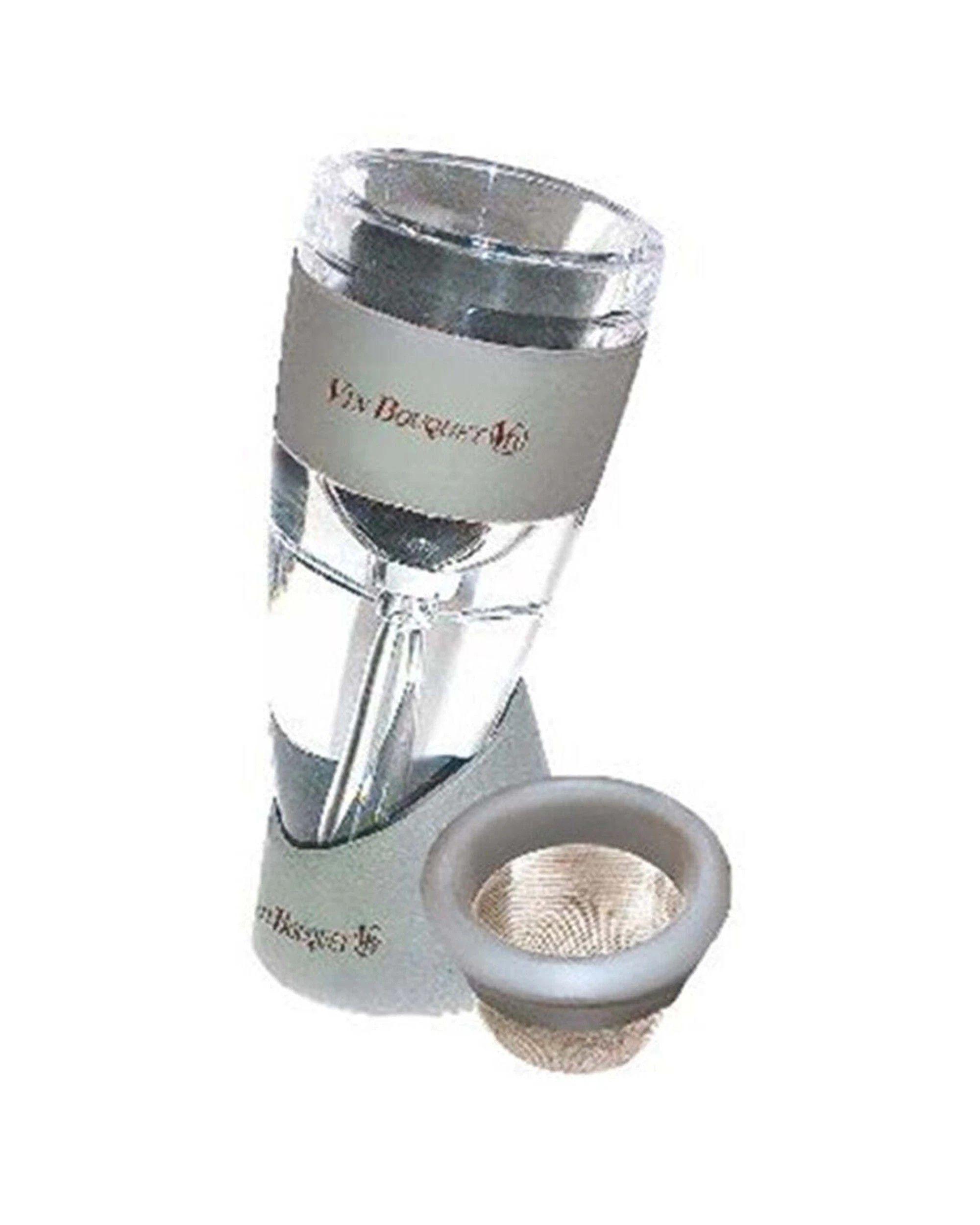 1 Vin Bouquet Wine Bottle Aerator Pourer On Stand Barware - Clear, 1 of 1