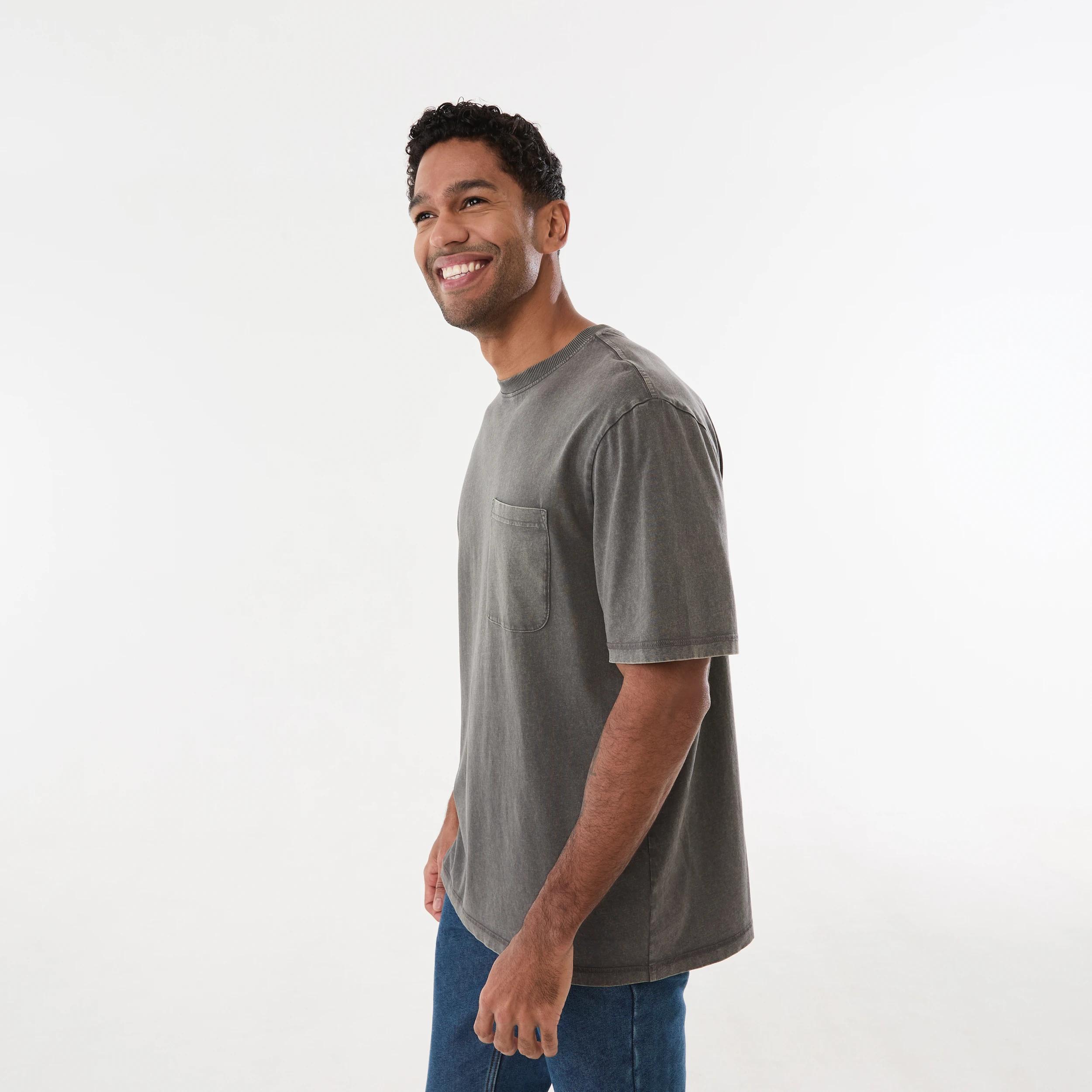 2 Garment Dyed T-shirt VOLCANIC ROCK, 2 of 5