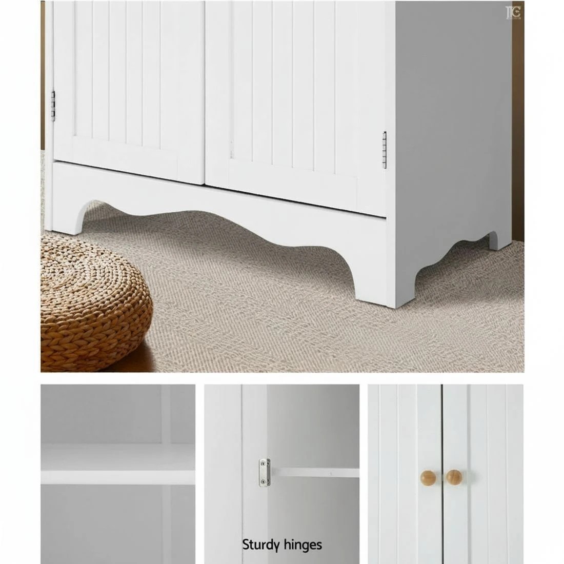 7 Artiss Buffet Sideboard 4 Doors - White, 7 of 8