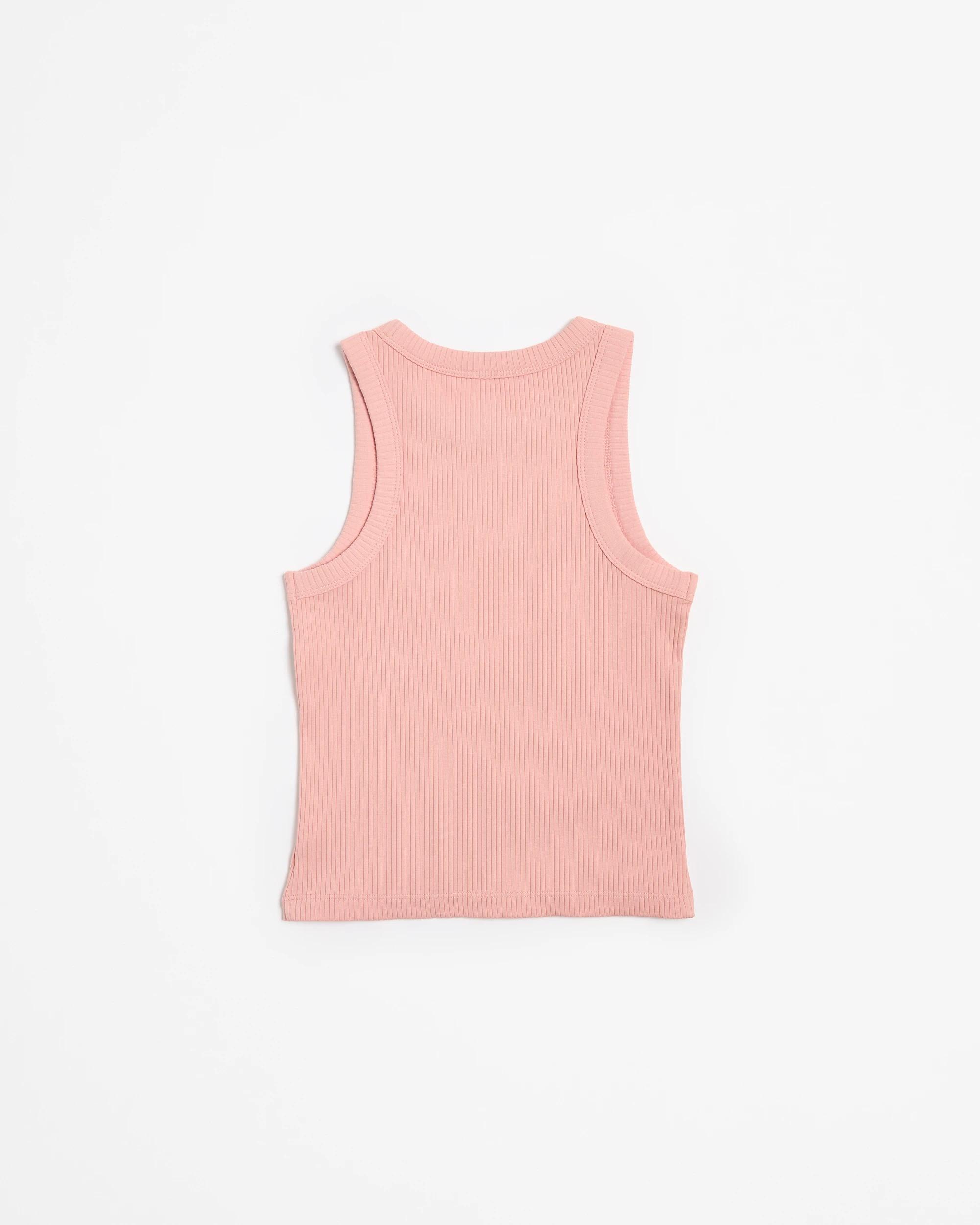 3 Target Australian Cotton Racer Back Rib Tank PINK DOLPHIN, 3 of 3