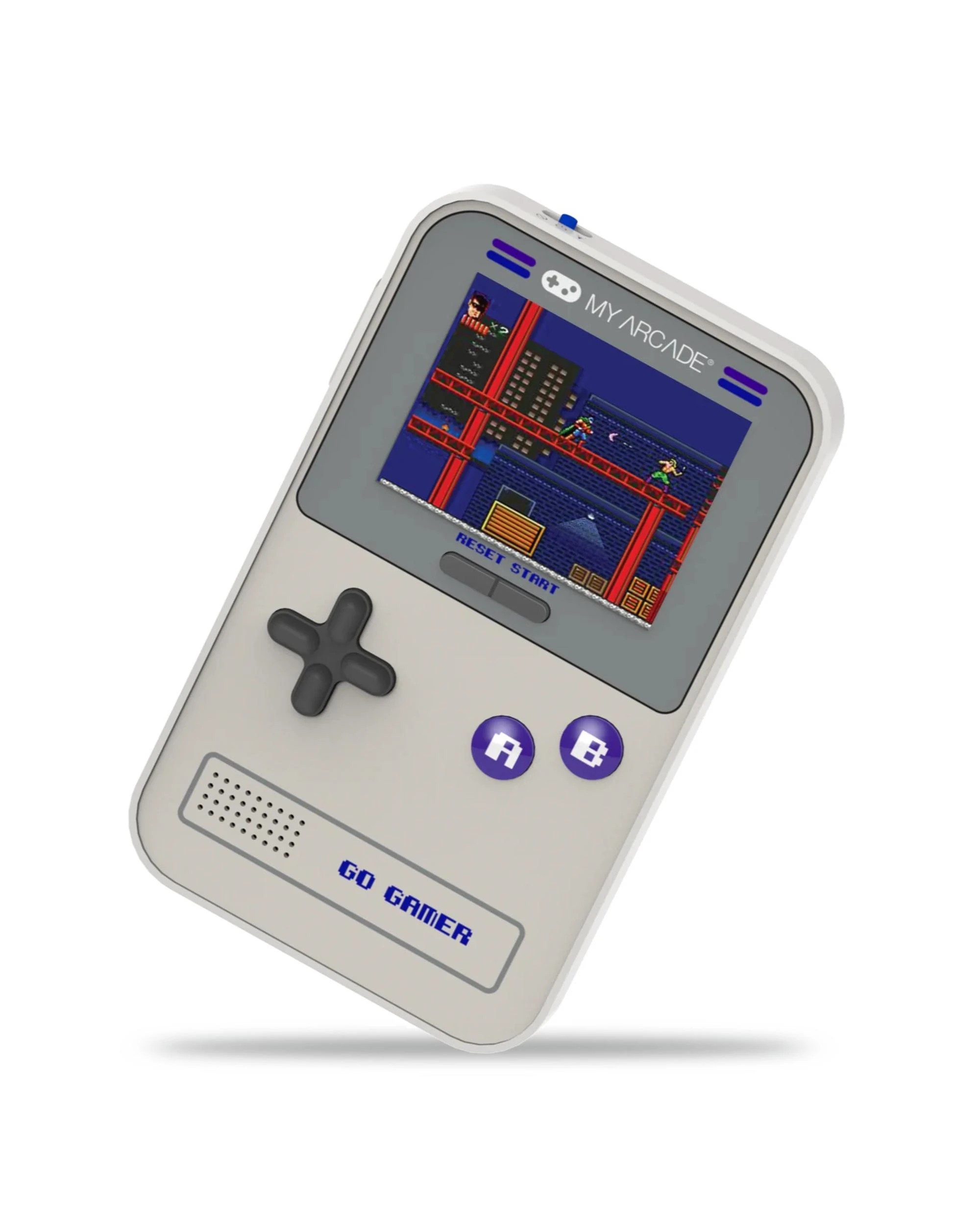 2 My Arcade Go Gamer Classic Portable Gaming System with 300 Games - Grey and Purple - Multi, 2 of 7