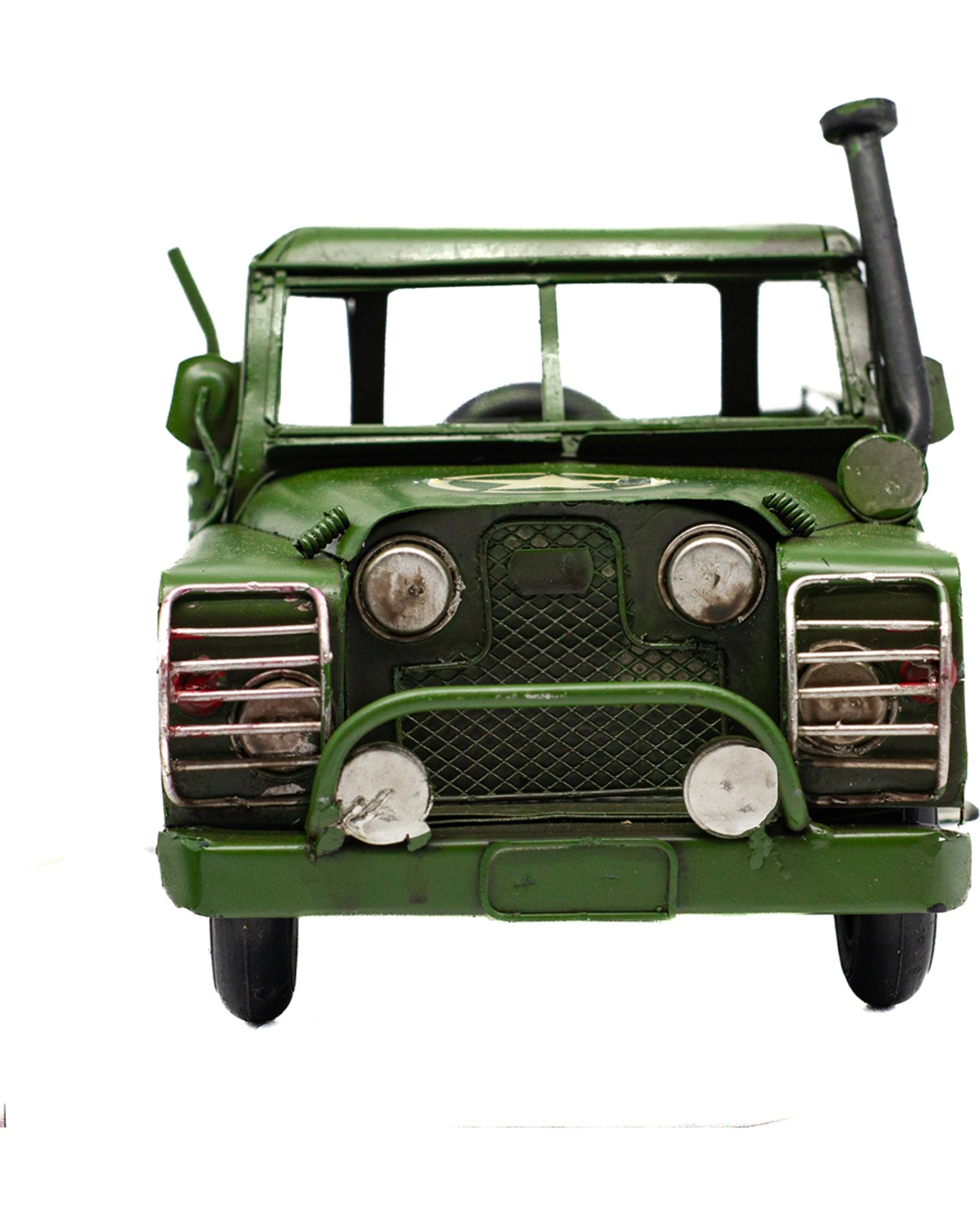 2 BOYLE Army Rover Metal Display Ornament Home Decor 30cm Handmade - Green, 2 of 6