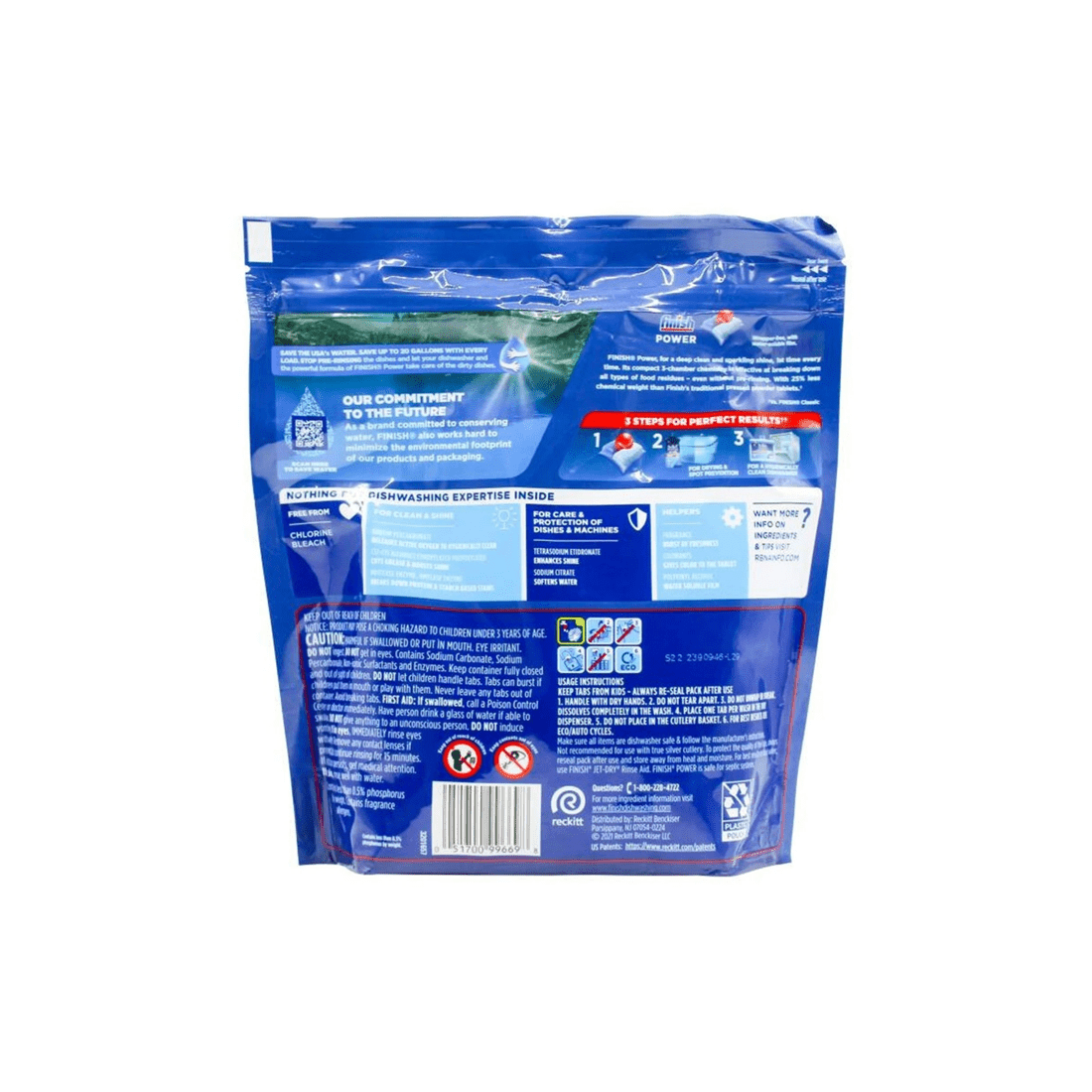 2 Finish 36pc Finish Powerball Dishwasher Cleaning Tablets Power Fresh Scent, 2 of 3