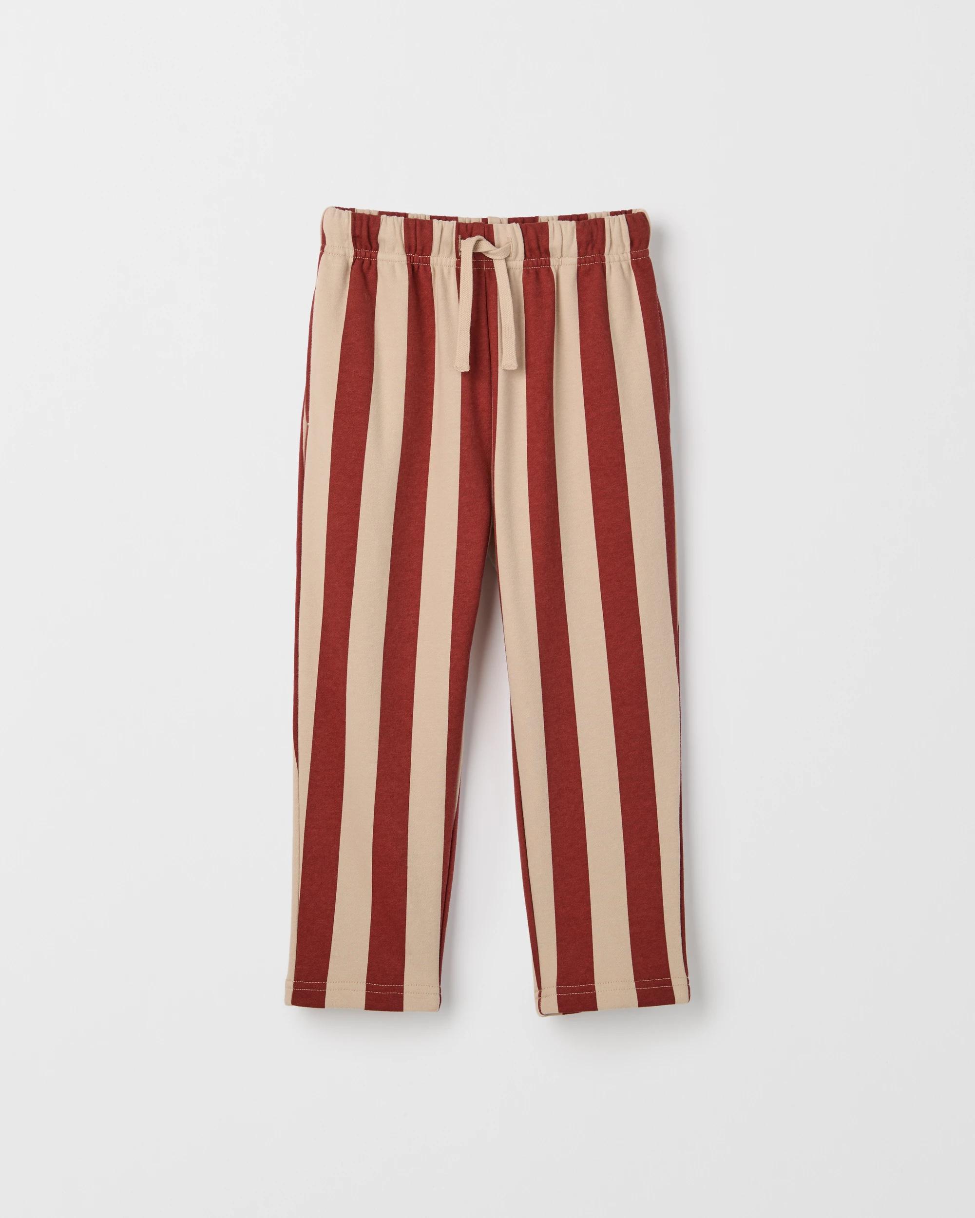 1 Target Kids Australian Cotton Blend Vertical Stripe Trackpants RED, 1 of 1