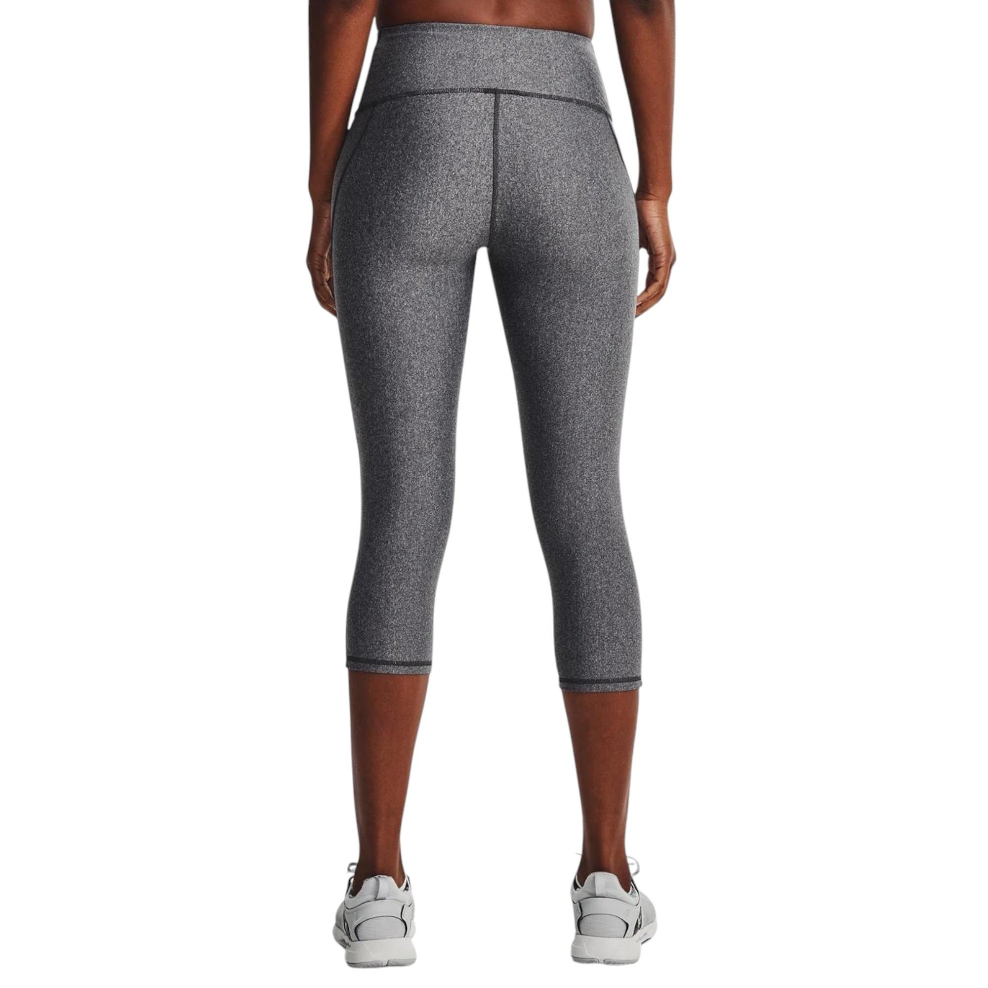 3 Under Armour Womens Hi Tech Capris Charcoal Leggings CHARCOAL, 3 of 6