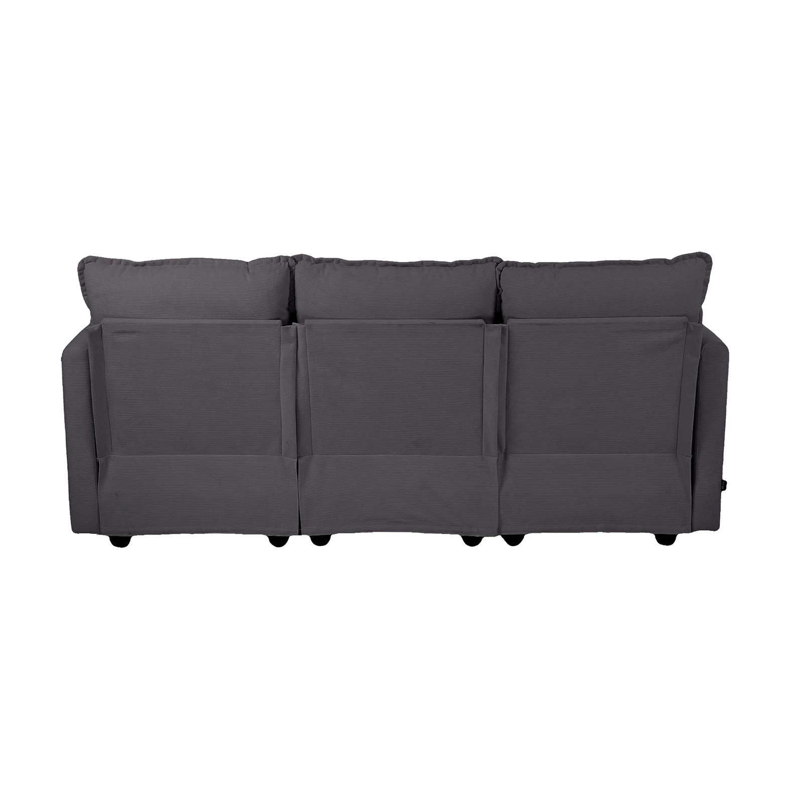 8 Oikiture Sofa Ottoman Set Modular Couch Lounge - Grey, 8 of 10
