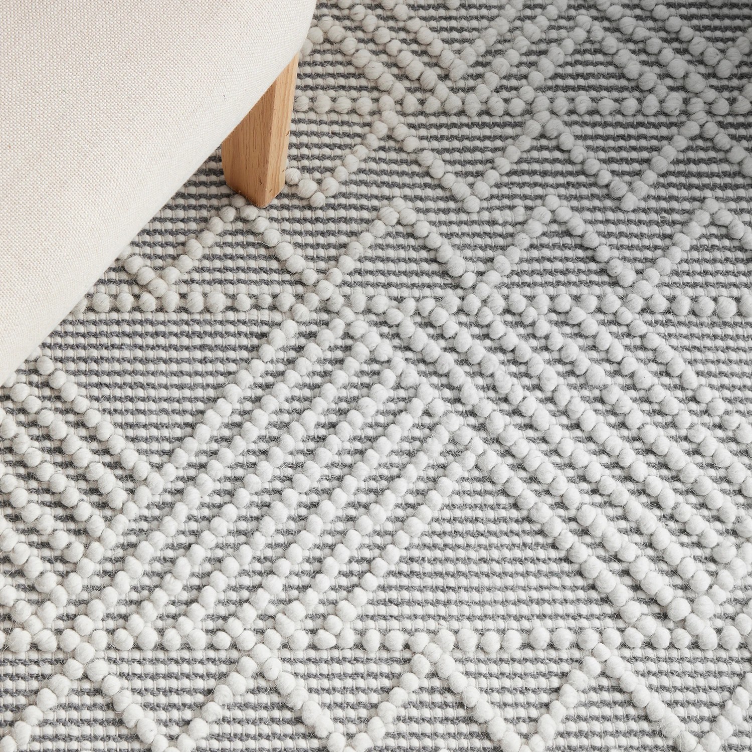 3 Common Ground Rugs Chateau 320x230cm - Extra Large Hand Loomed Floor Rug - Natural, 3 of 9