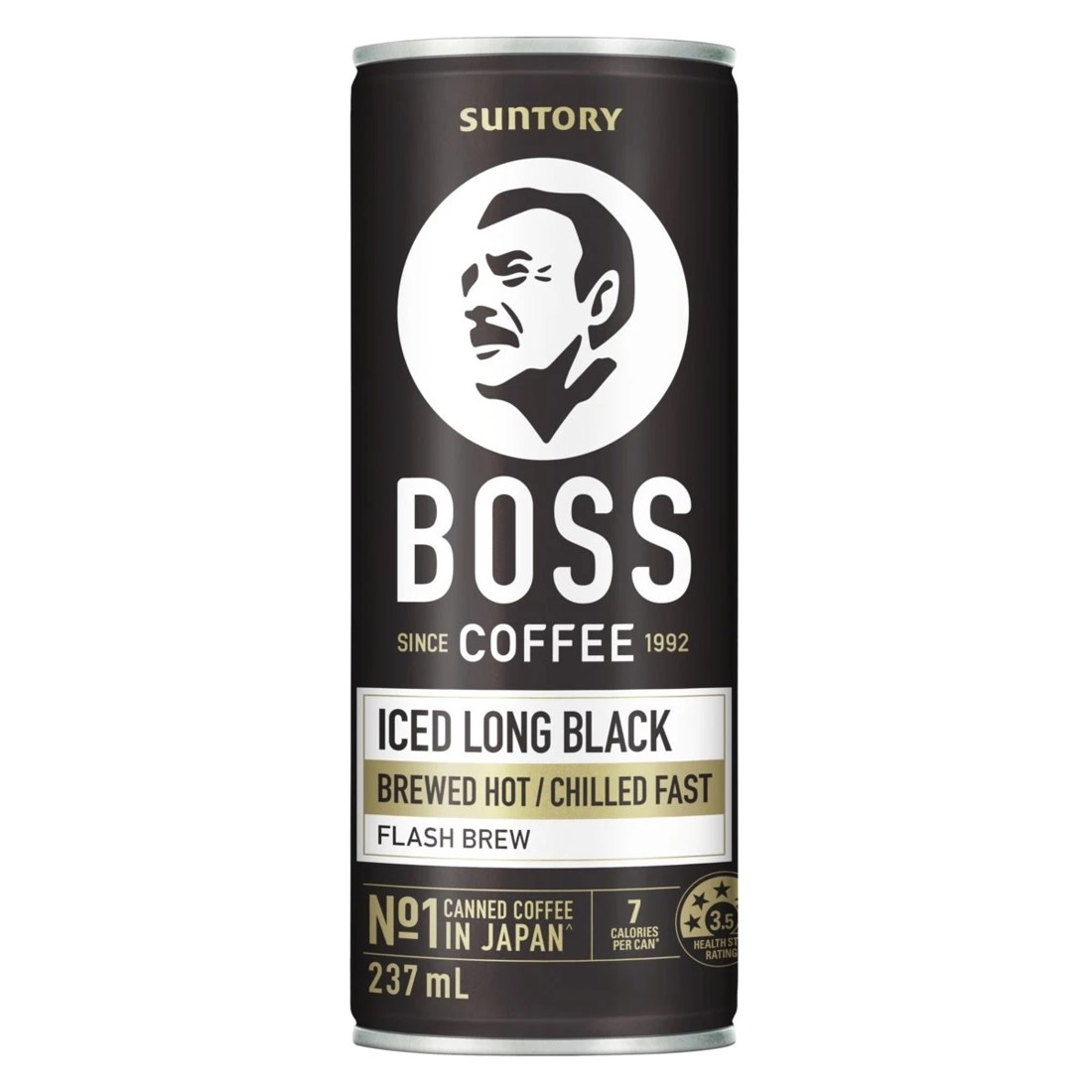 1 Suntory Boss Coffee Iced Long Black 237ml, 1 of 4