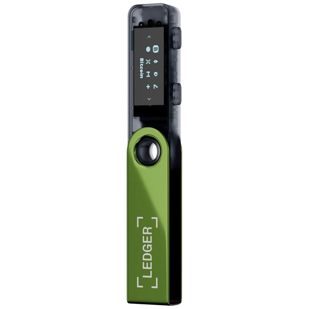 3 Ledger Nano S Plus Crypto Wallet Oxydate Green, 3 of 7