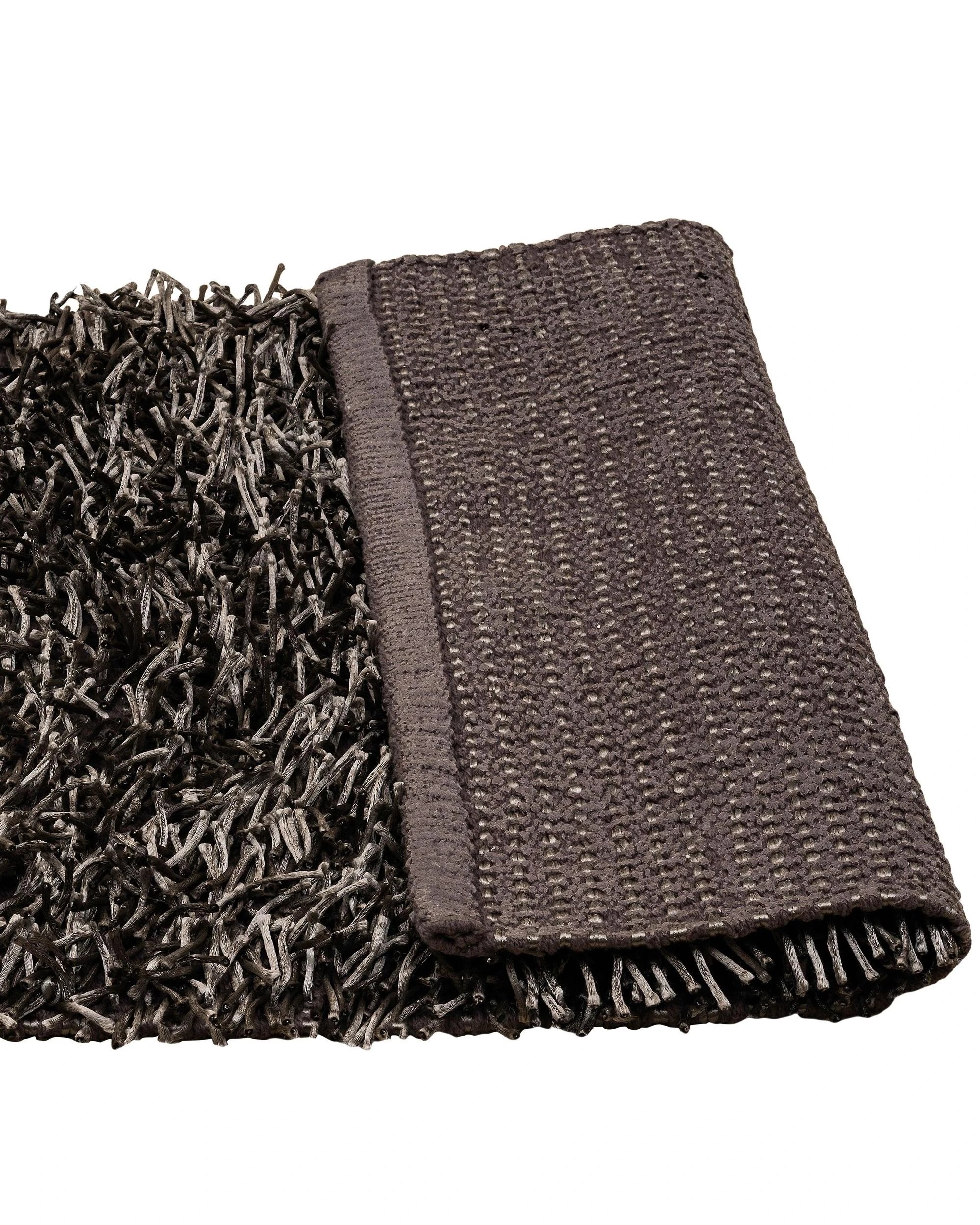 1 La Grace Home Luxury High Pile Soft Non Slip Bath Mat - Anthracite, 1 of 6